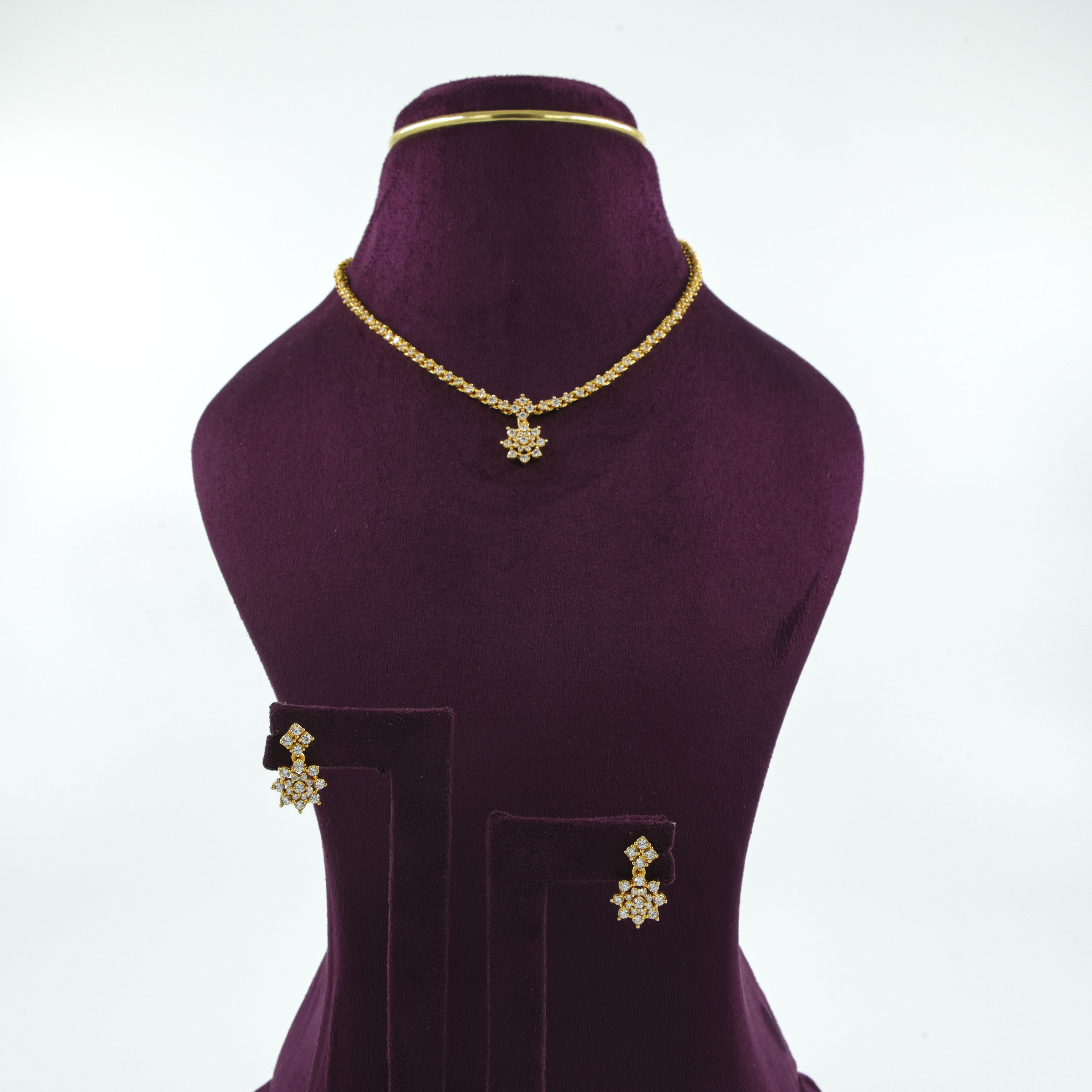 Saubhagya Jewellers - Gold Plated Designer Necklace