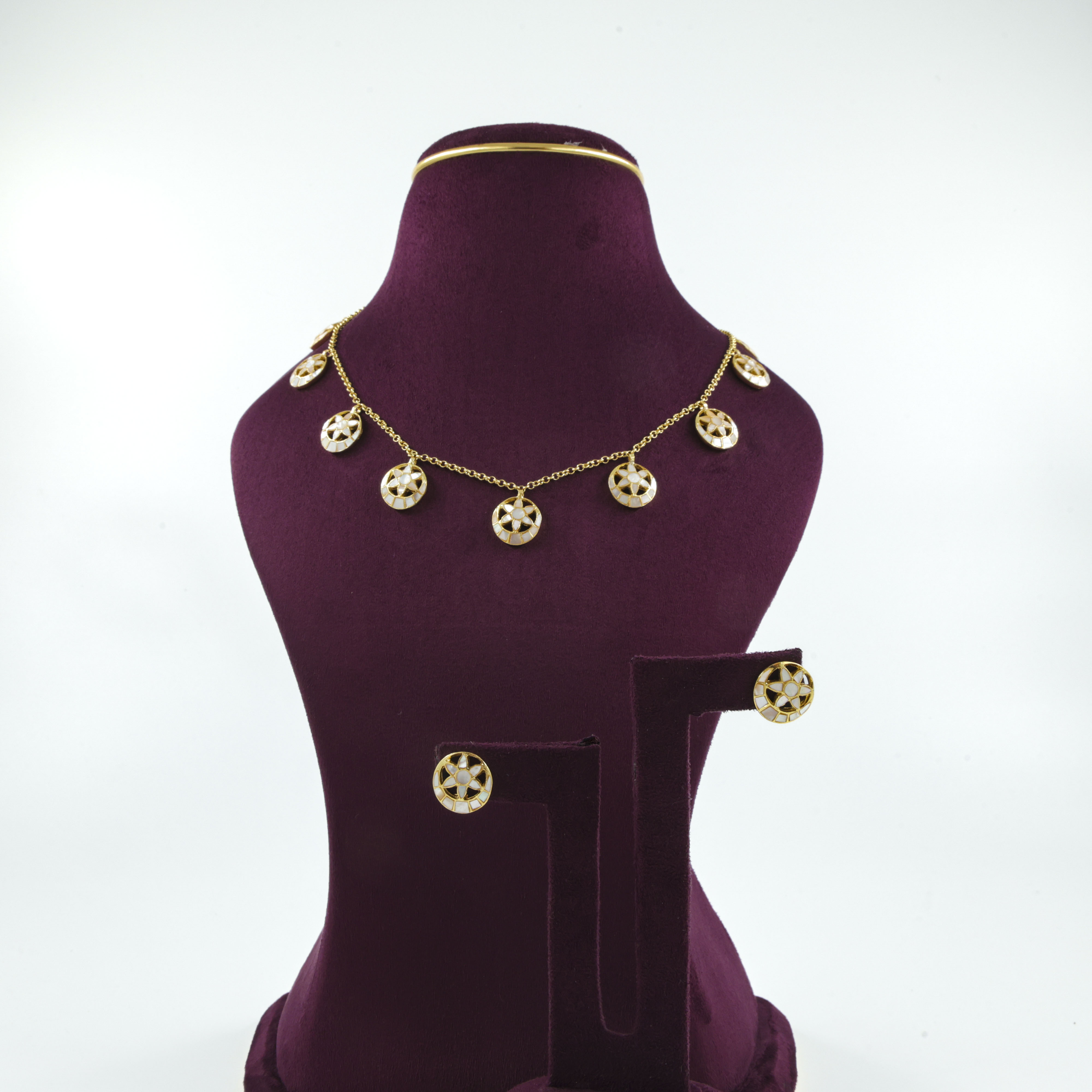 Saubhagya Jewellers - Gold Plated Fancy Necklace