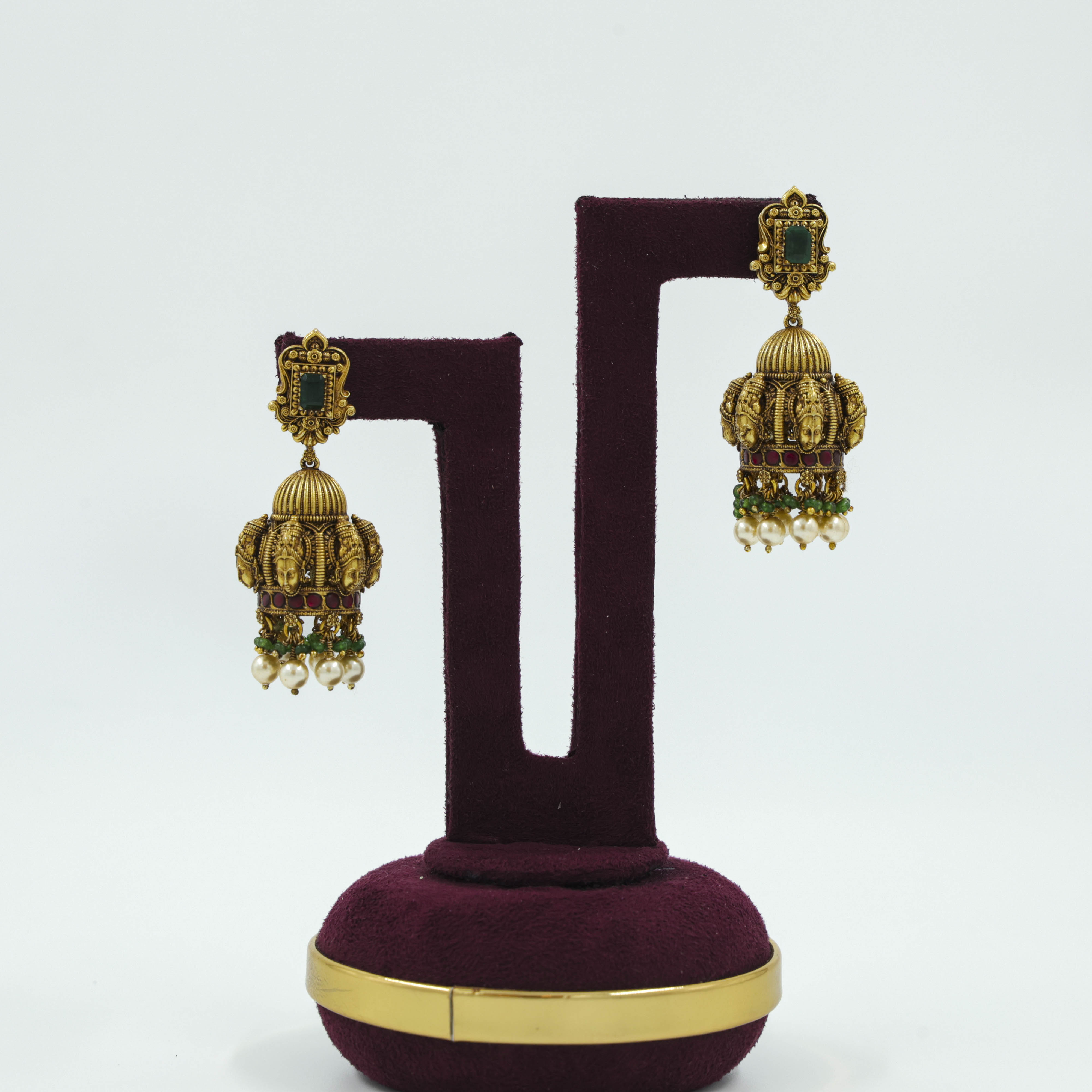 Saubhagya Jewellers - Emerald Chandbali