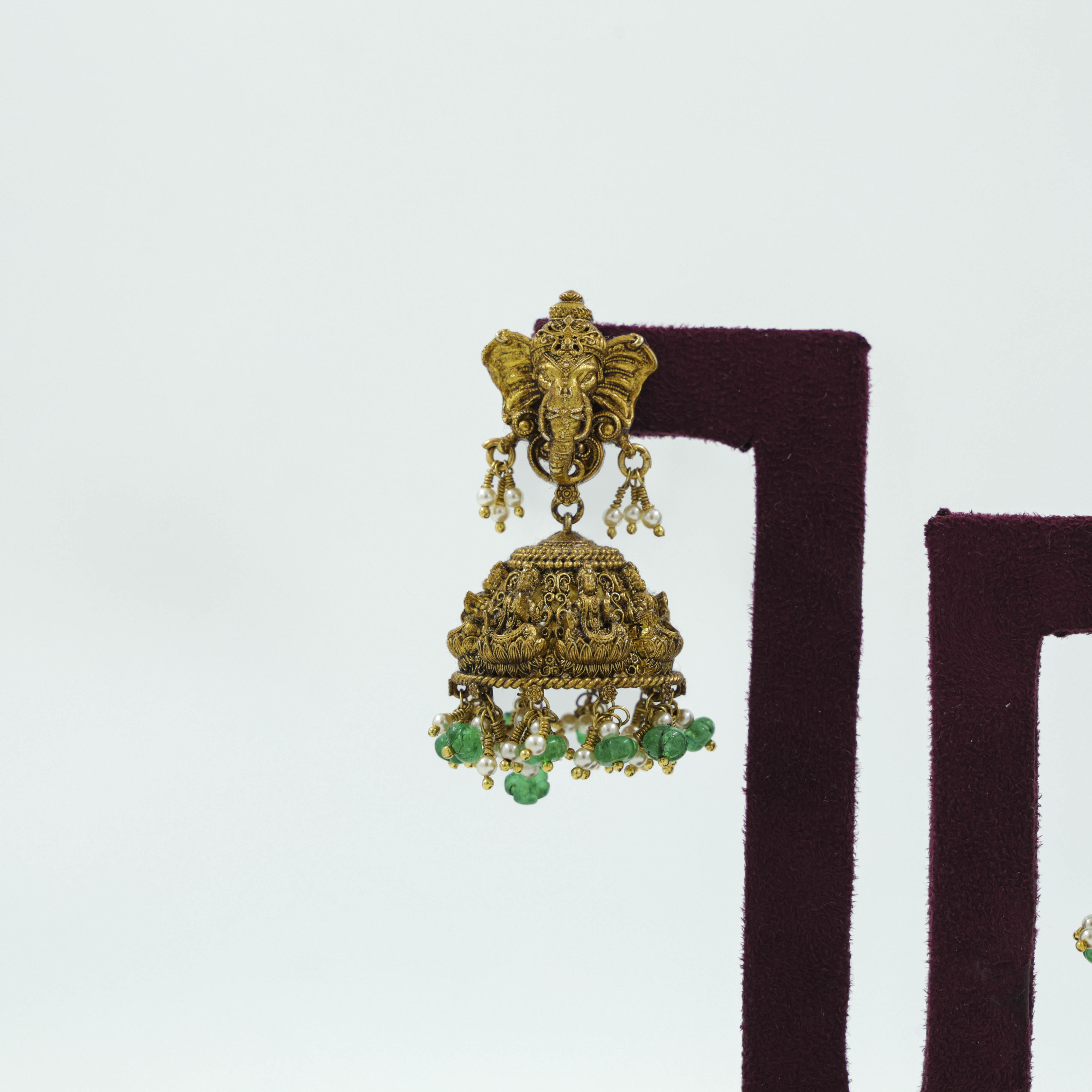 Ganesha Chandbali Earrings
