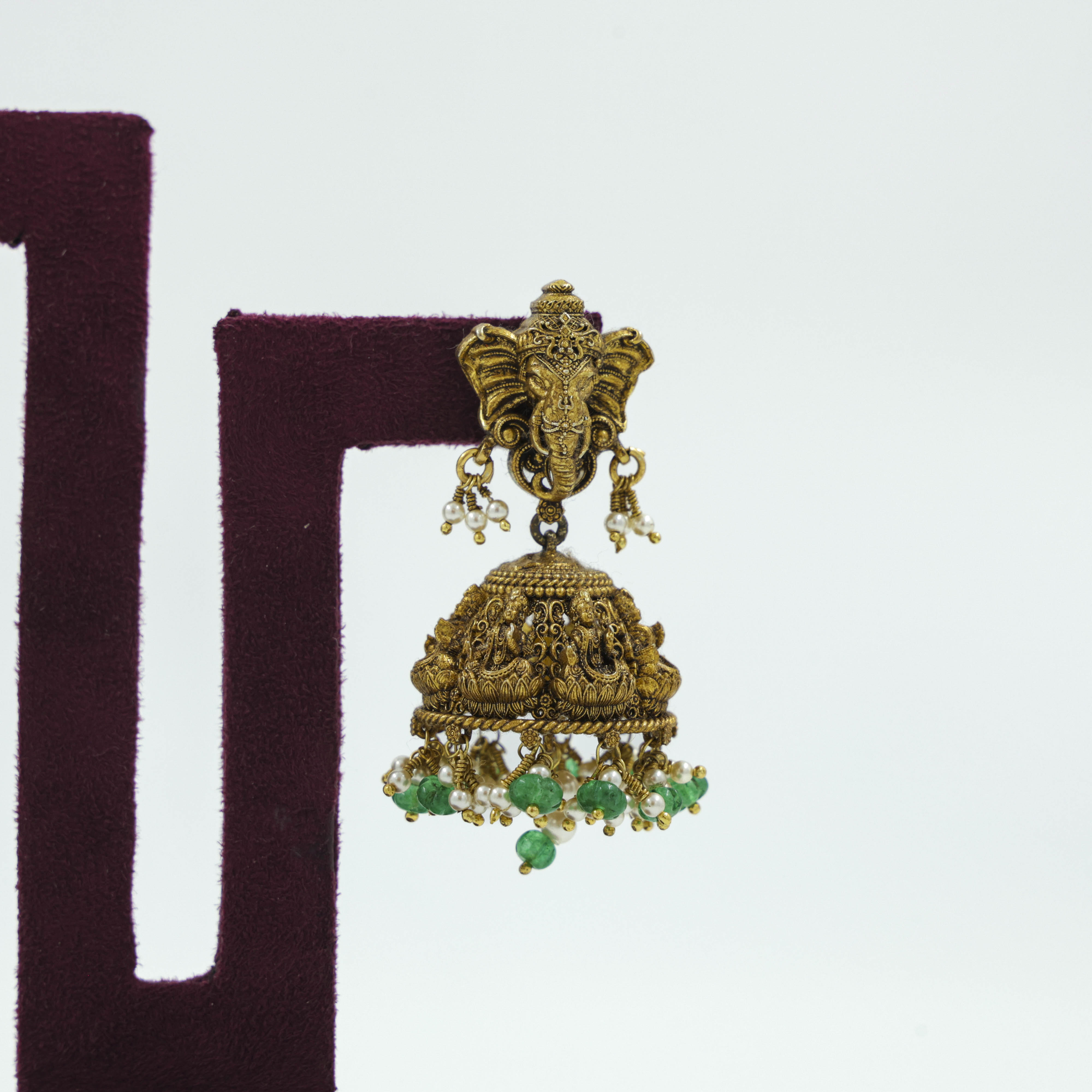 Ganesha Chandbali Earrings