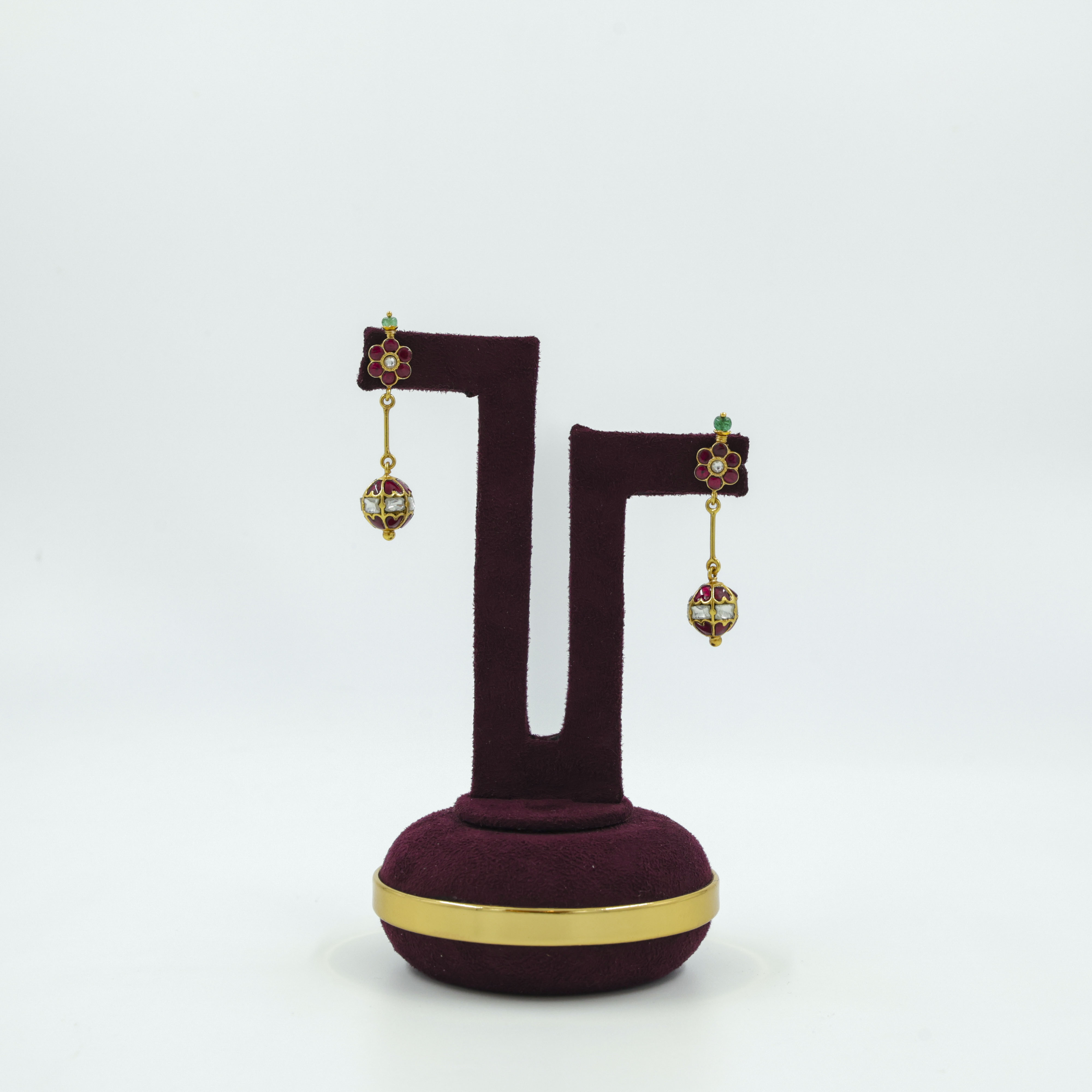 Saubhagya Jewellers - Drop Chandbali Earrings