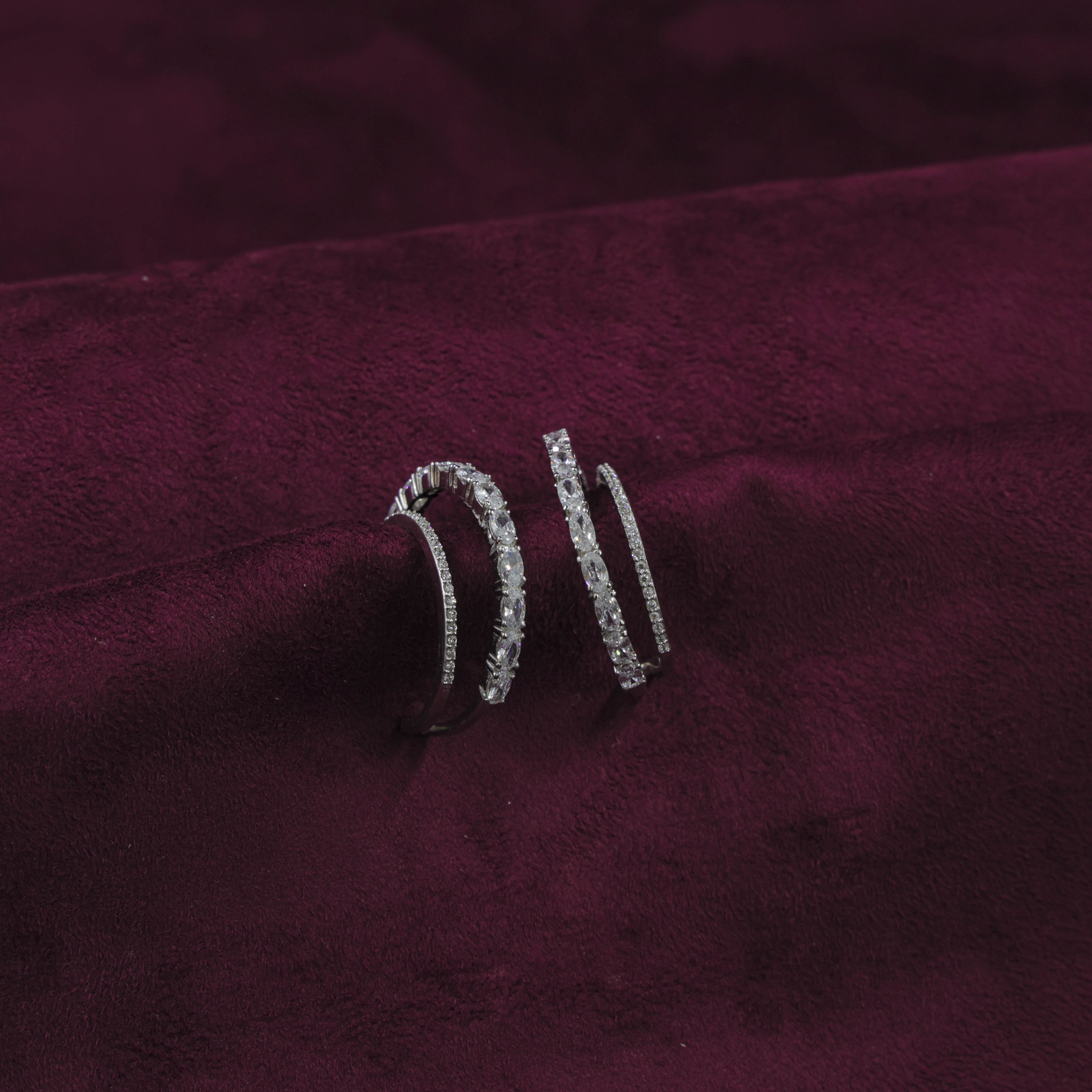 Saubhagya Jewellers - Diamond CZ Chandbali