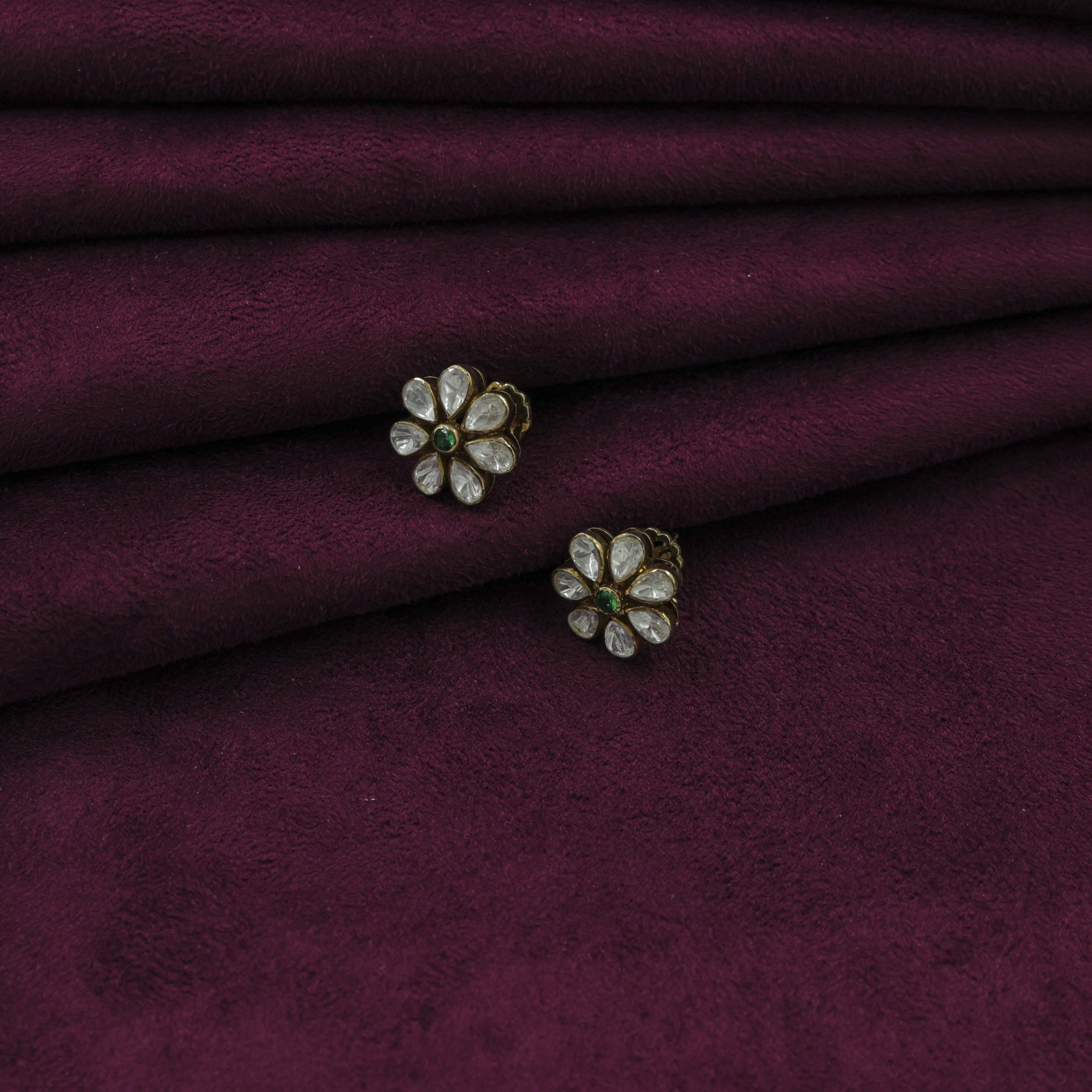 Saubhagya Jewellers - Clear Stone Chandbali