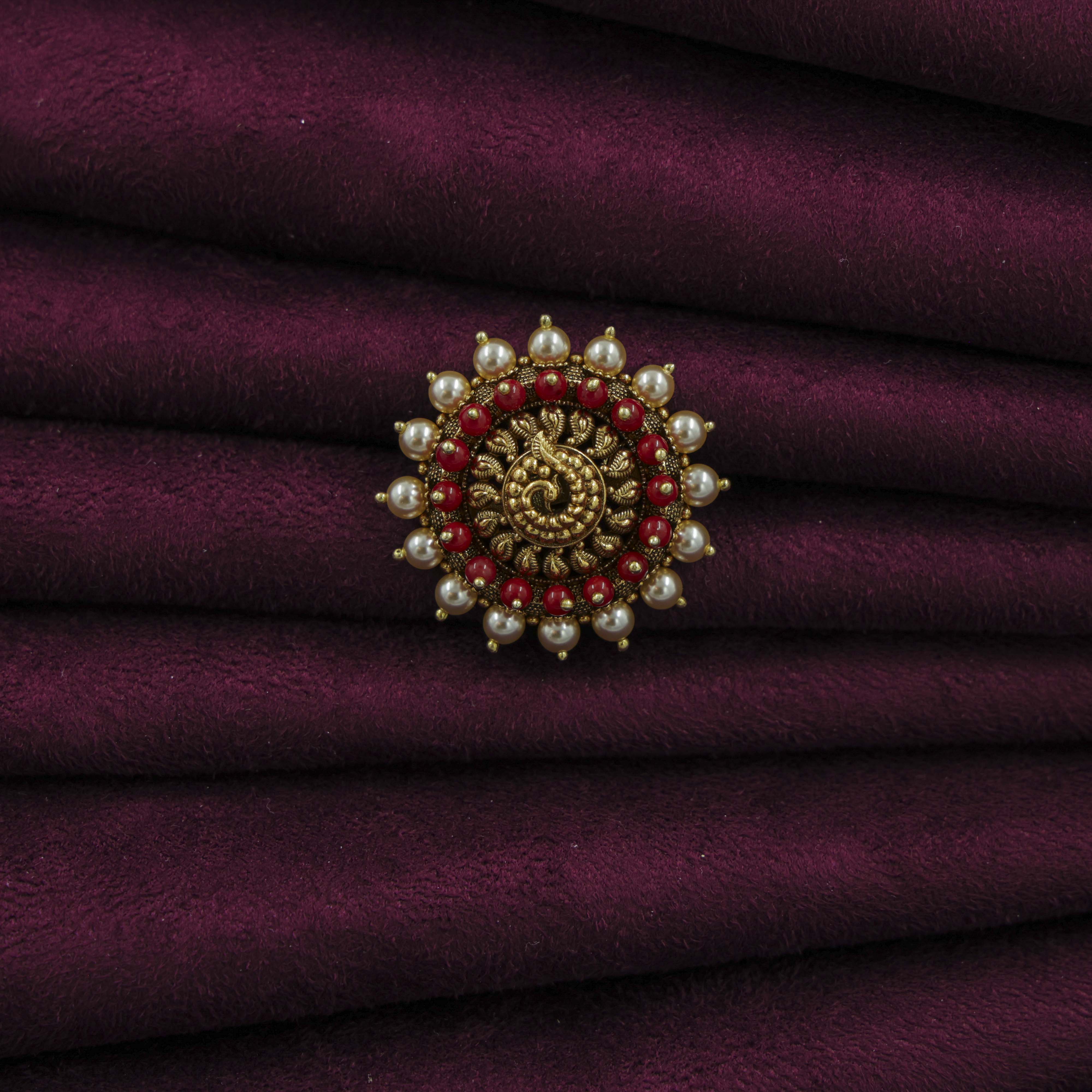 Saubhagya Jewellers - Pearl Chandbali Earrings