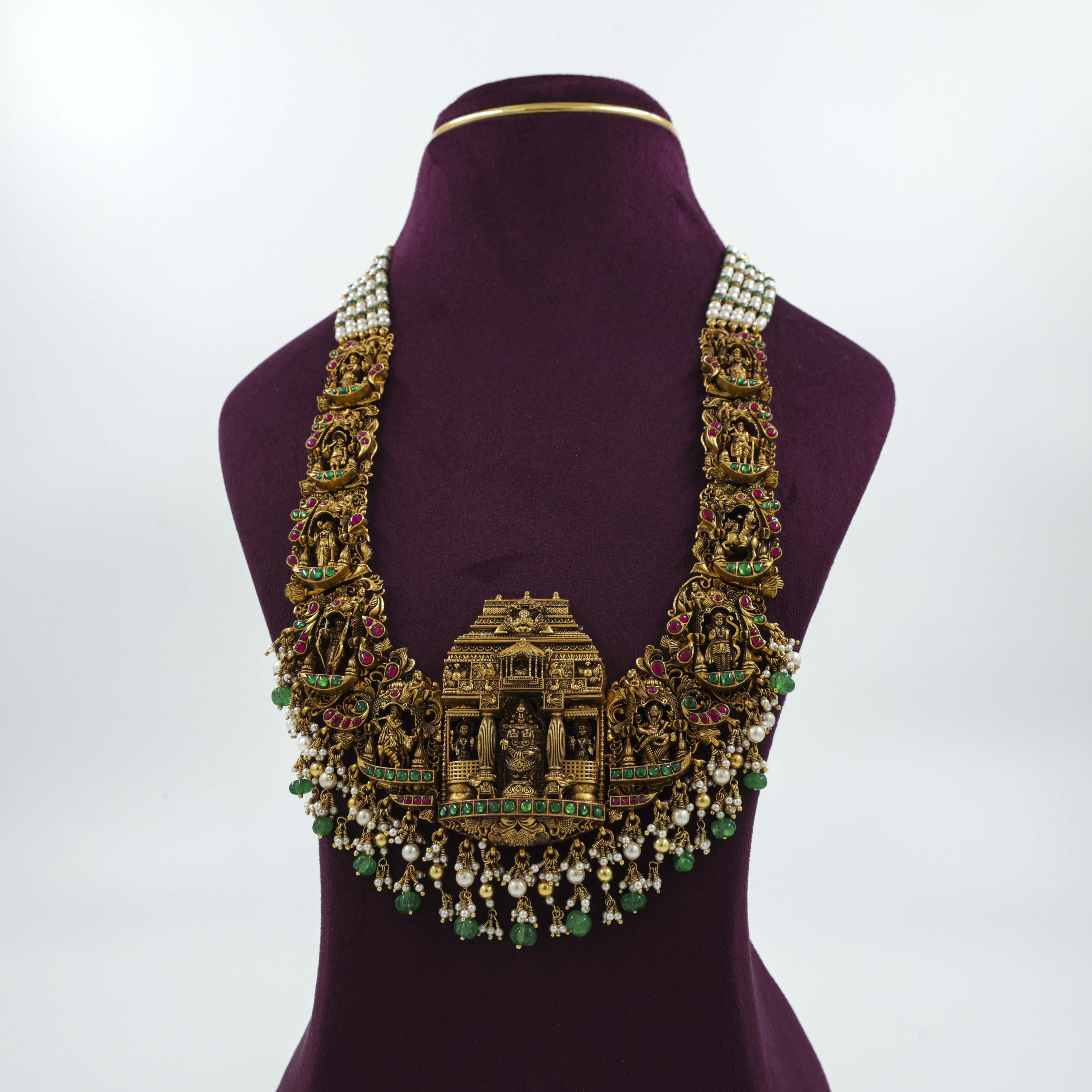 Saubhagya Jewellers - Temple Haram Necklace