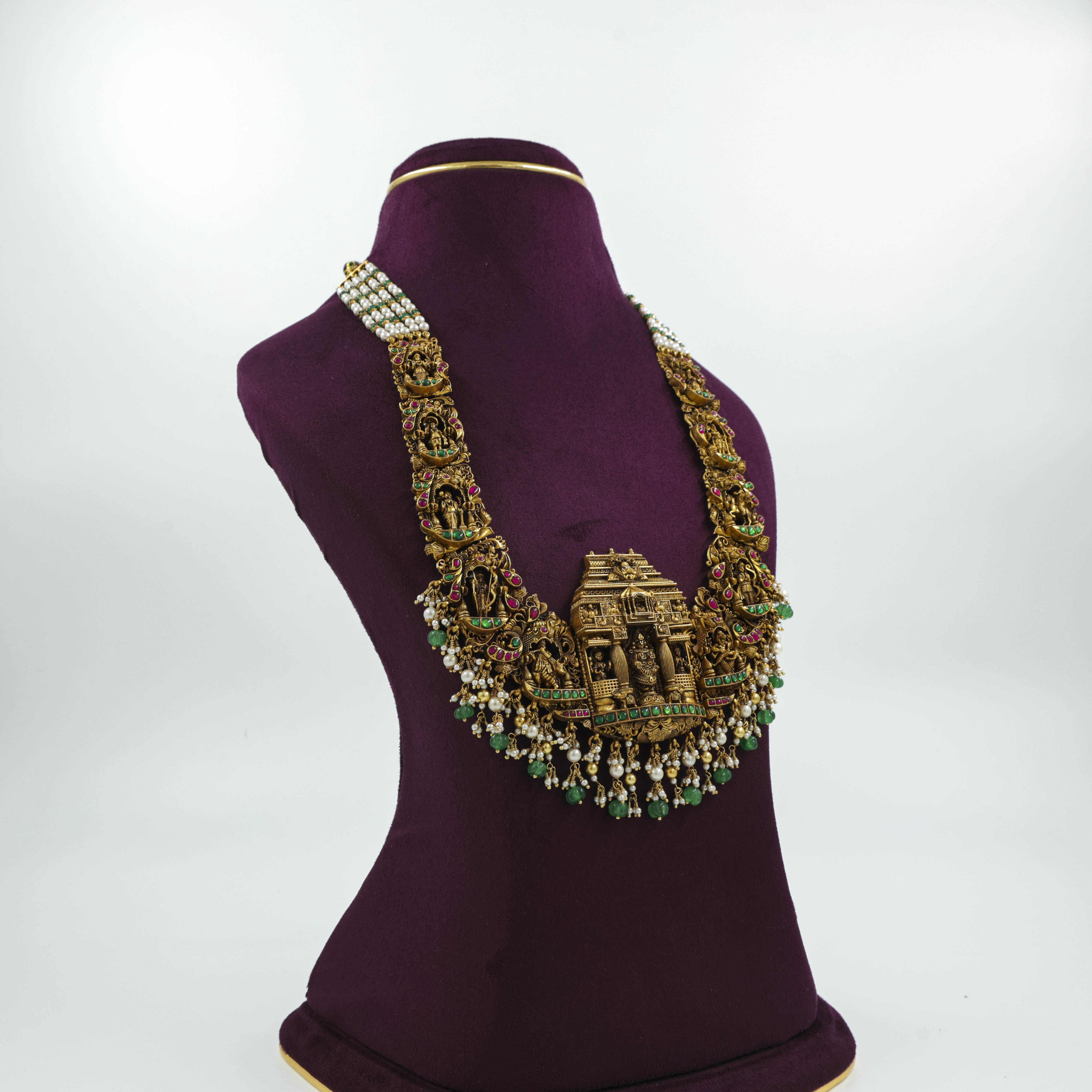 Saubhagya Jewellers - Temple Haram Necklace