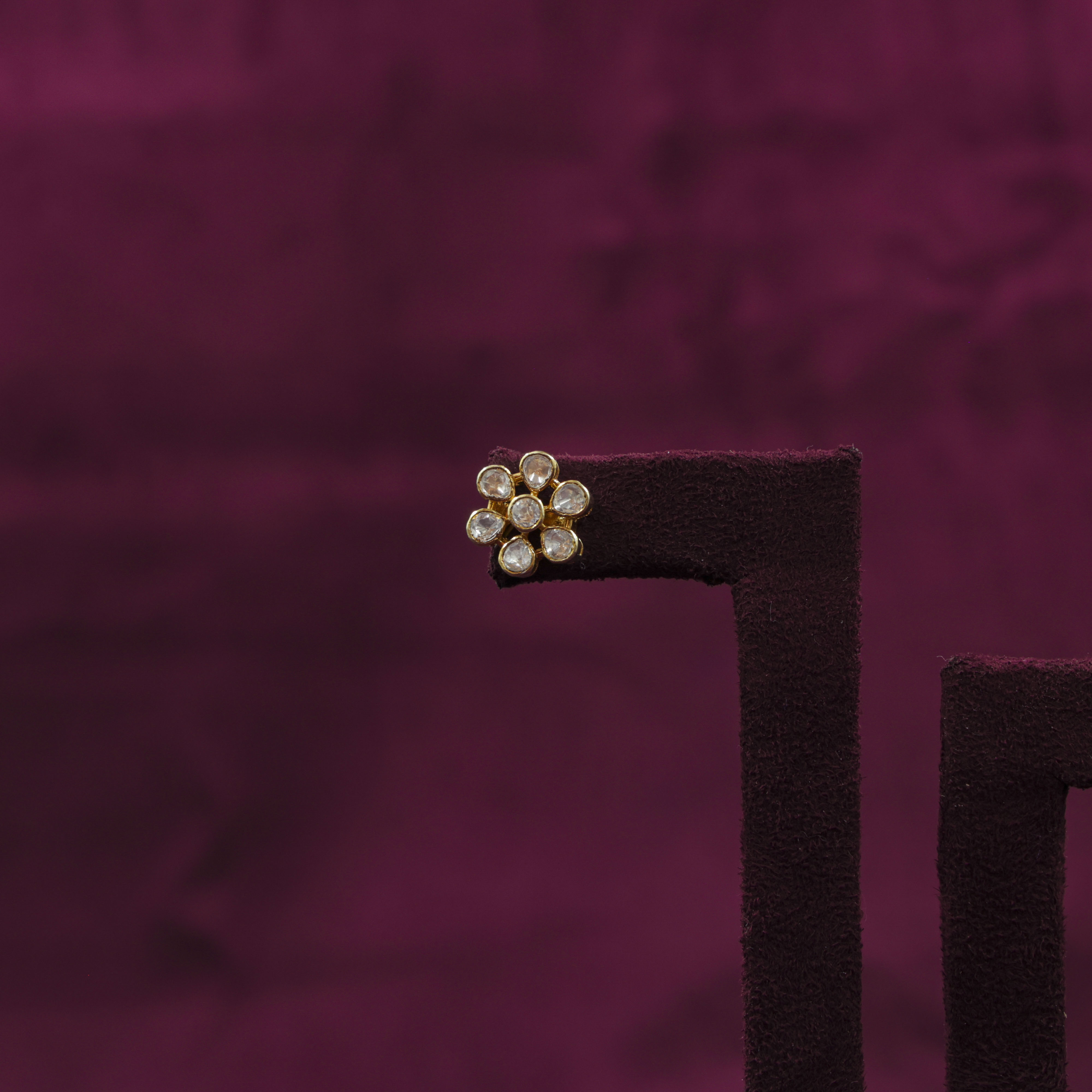 Saubhagya Jewellers - Flower Stud Earrings
