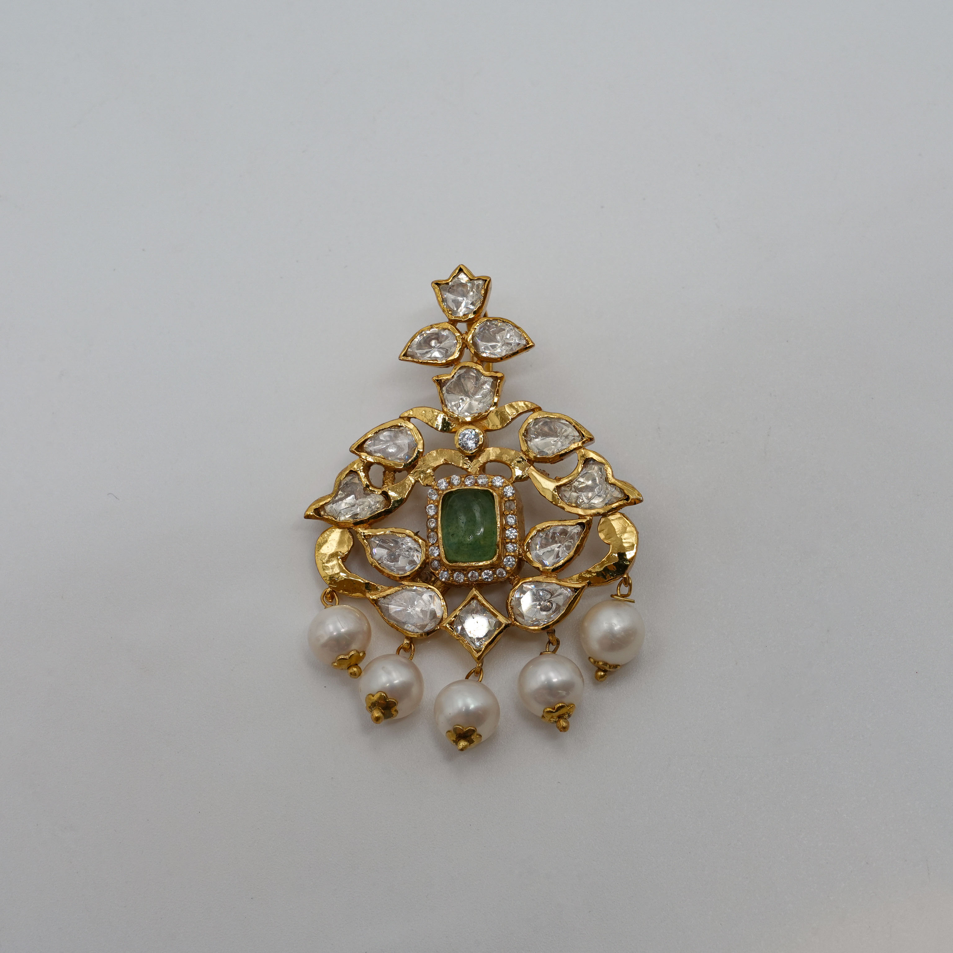 Gold Emerald Pendant