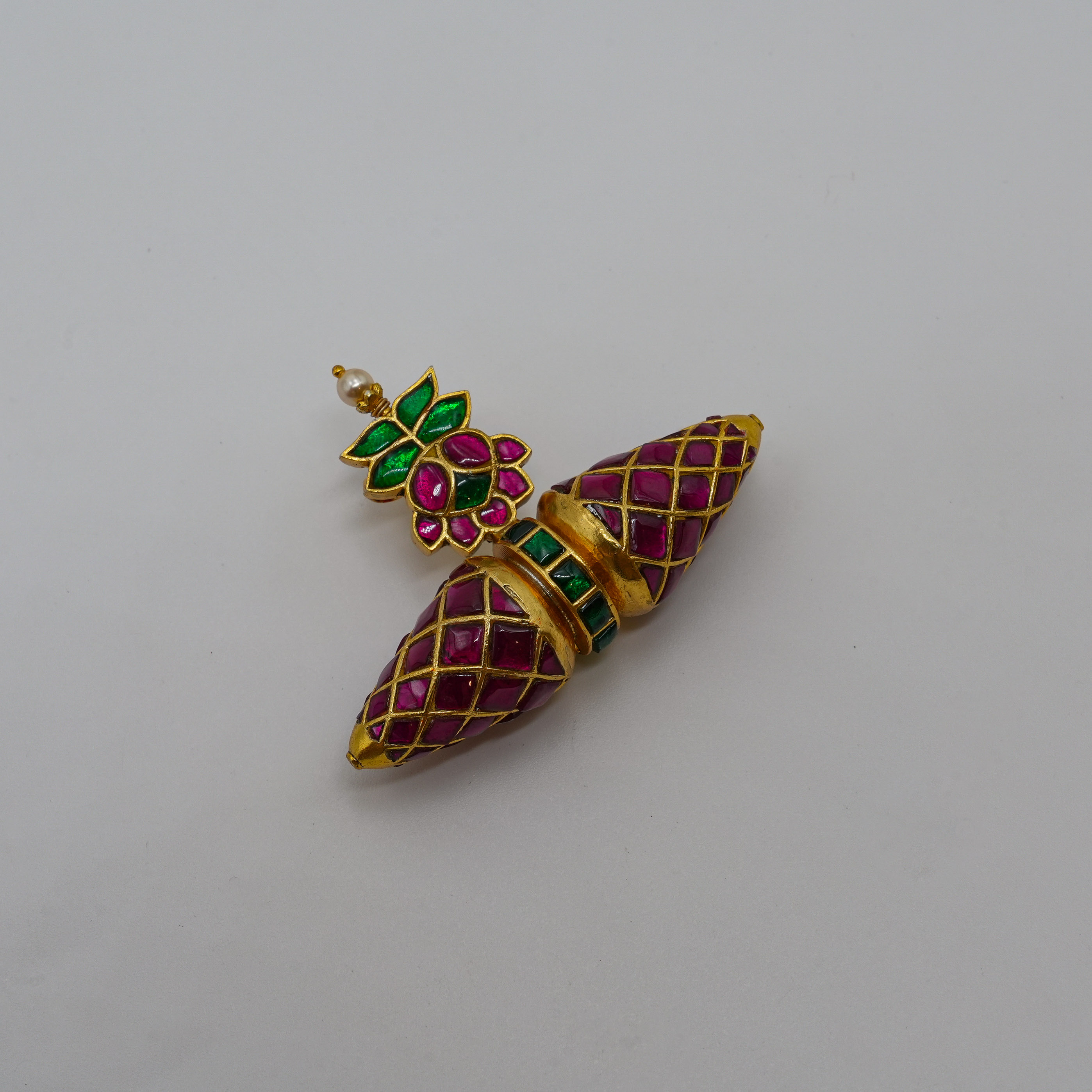 Ruby Emerald Pendant