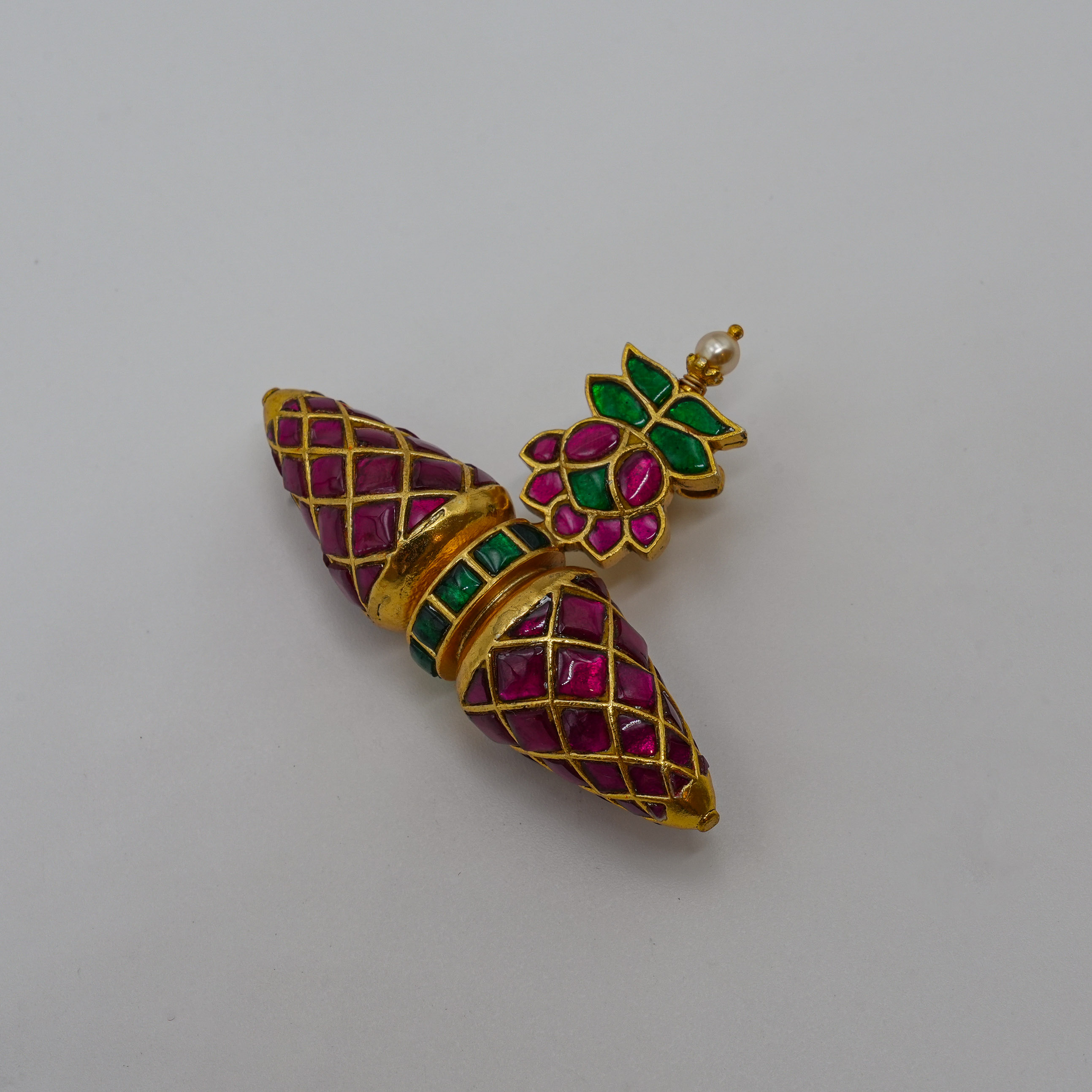 Ruby Emerald Pendant