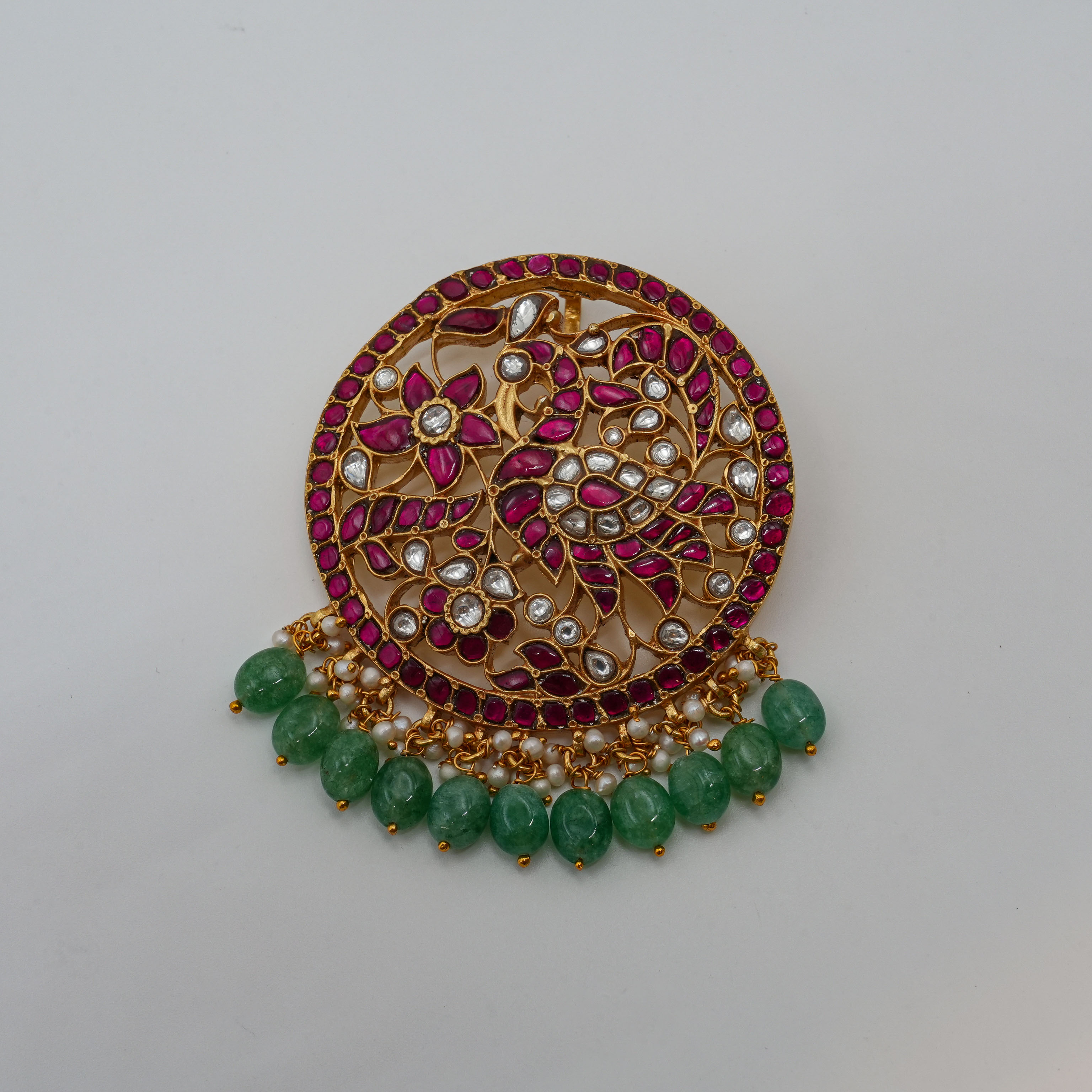Ruby Polki Pendant