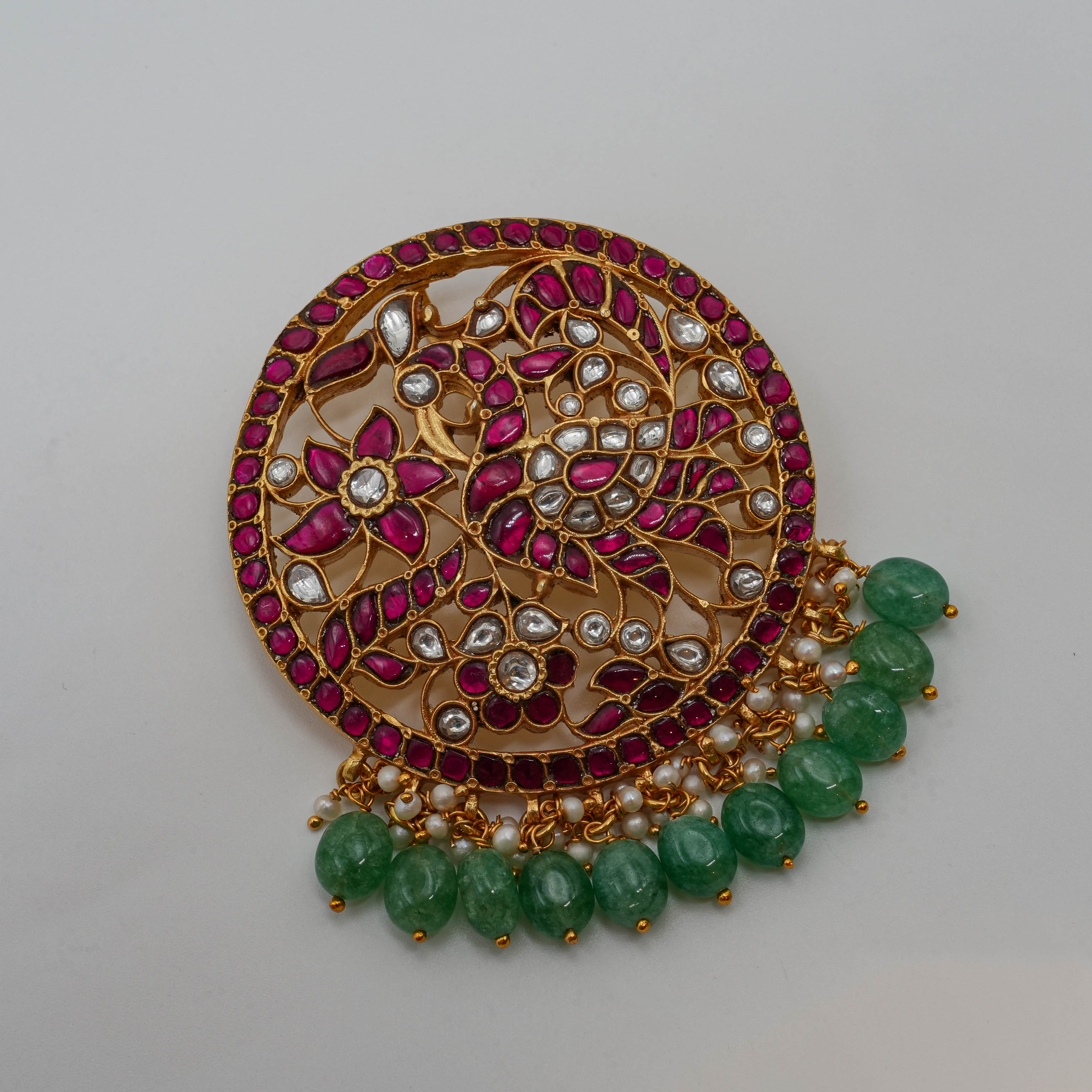 Ruby Polki Pendant