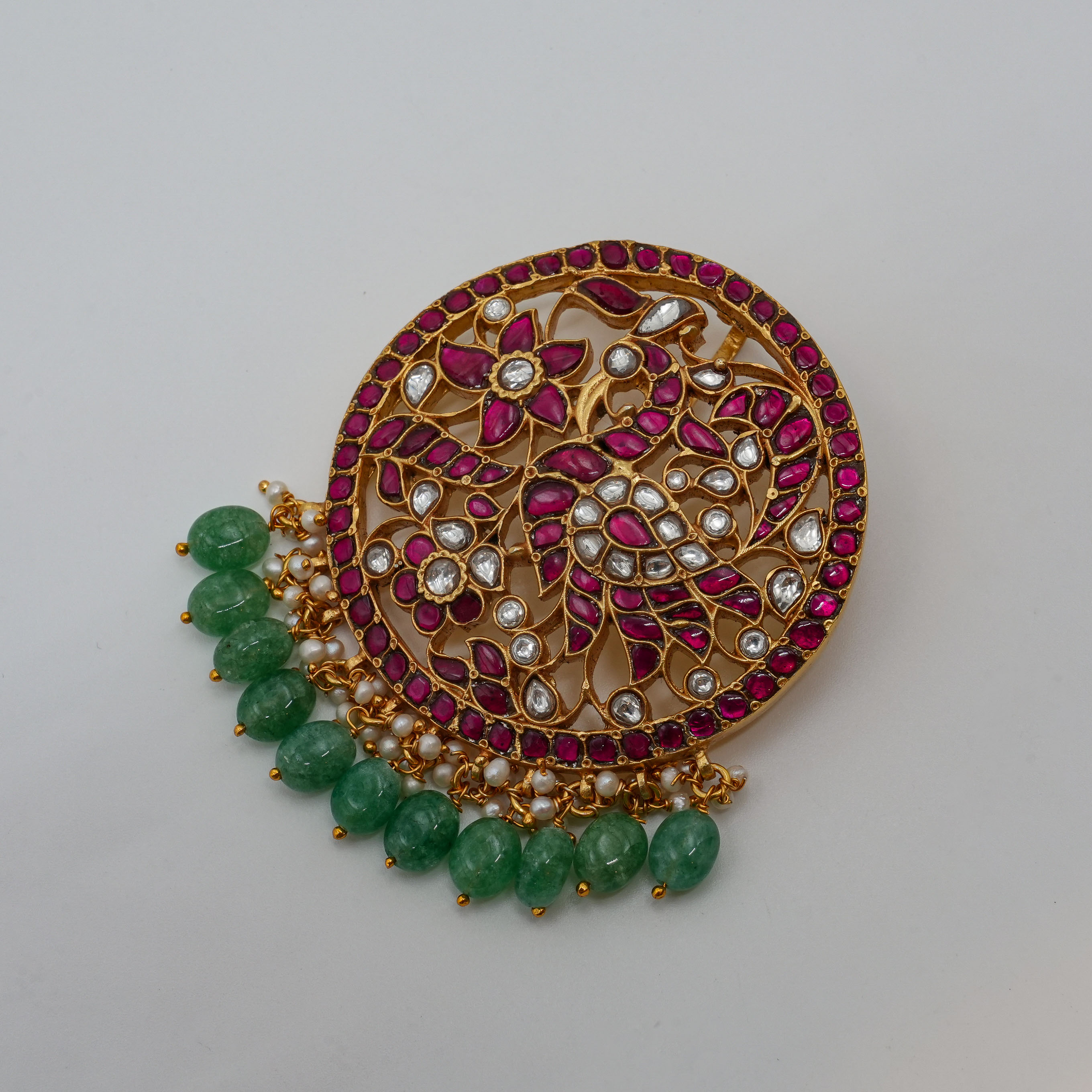 Ruby Polki Pendant