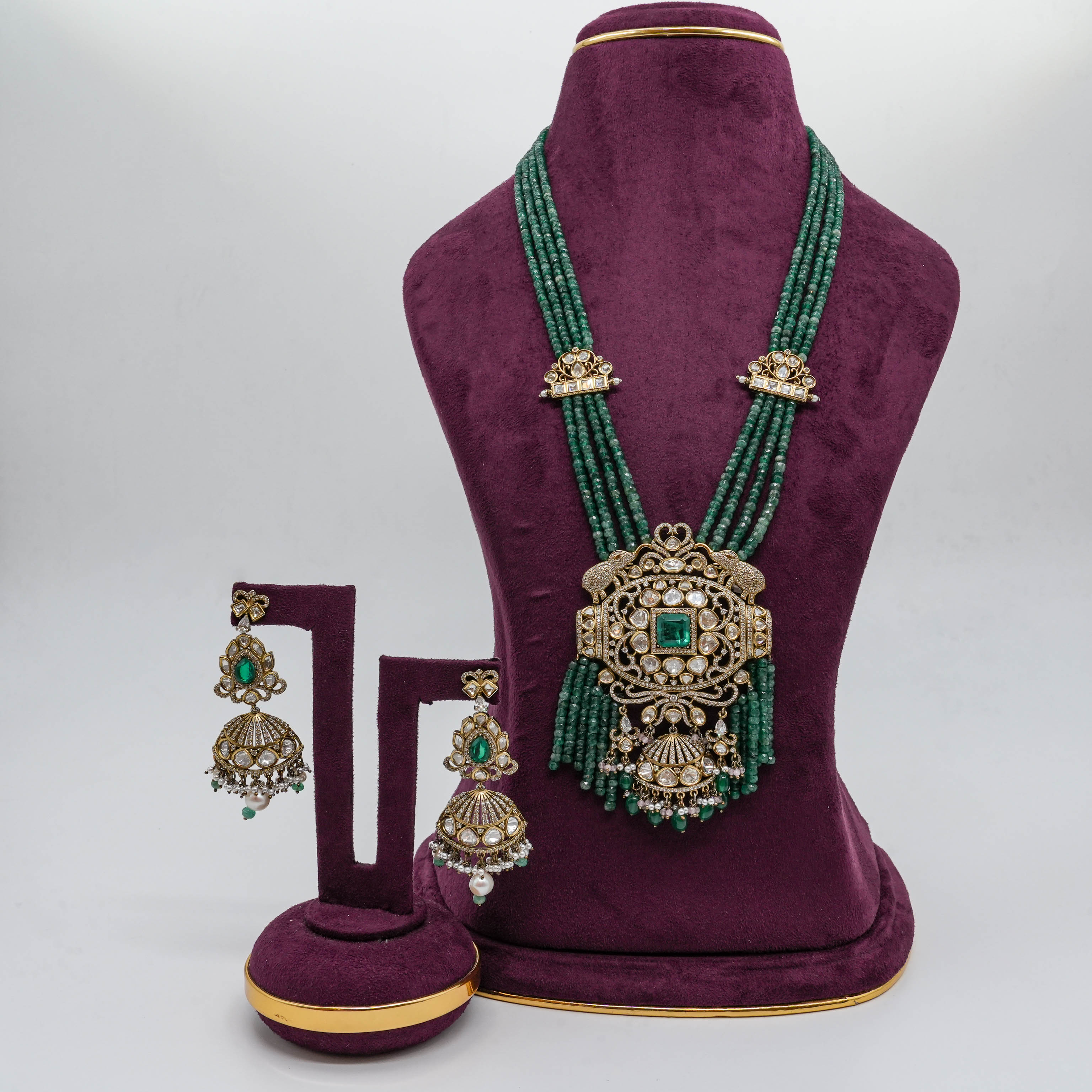 Saubhagya Jewellers - Kundan Necklace Set