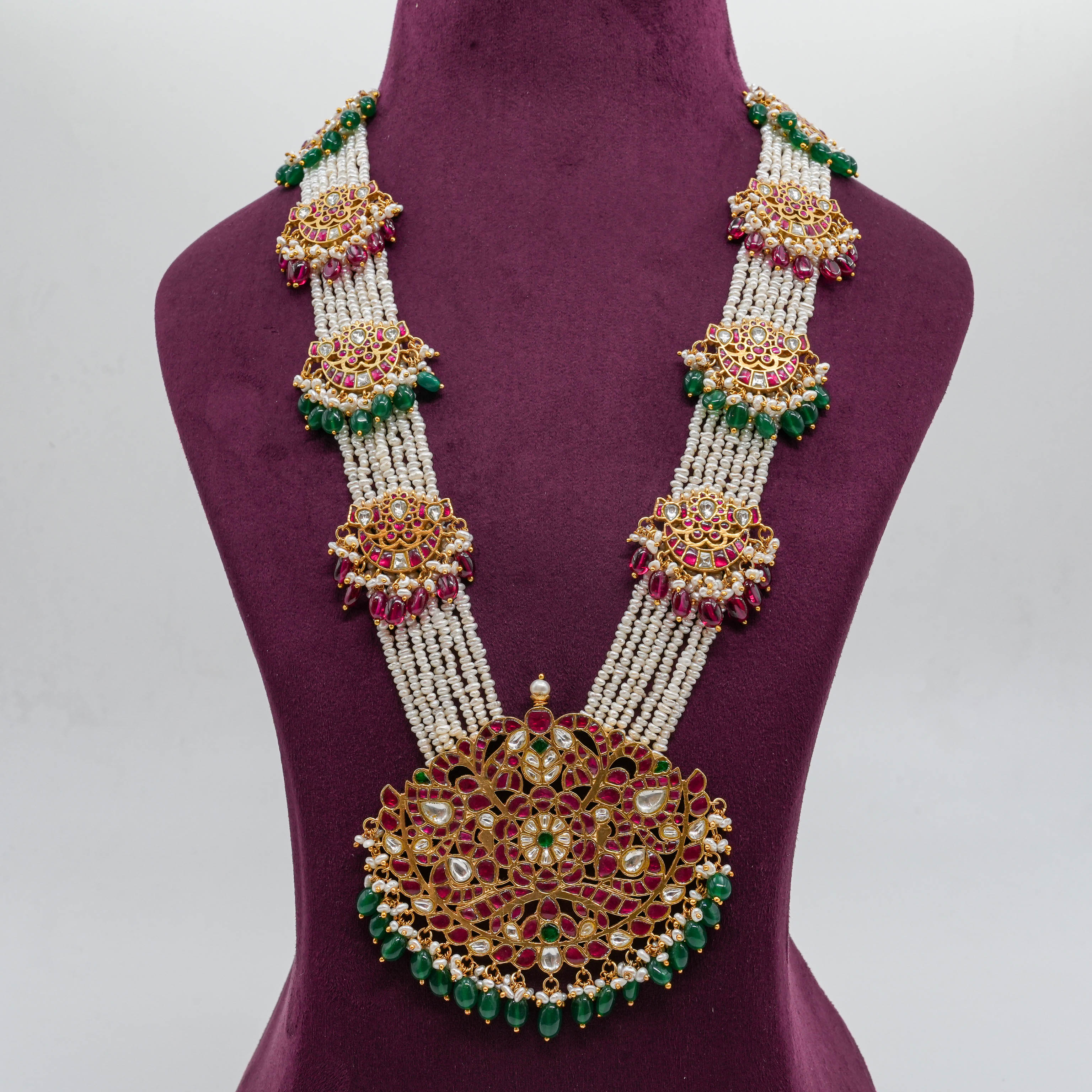 Kundan Pearl Haram Set