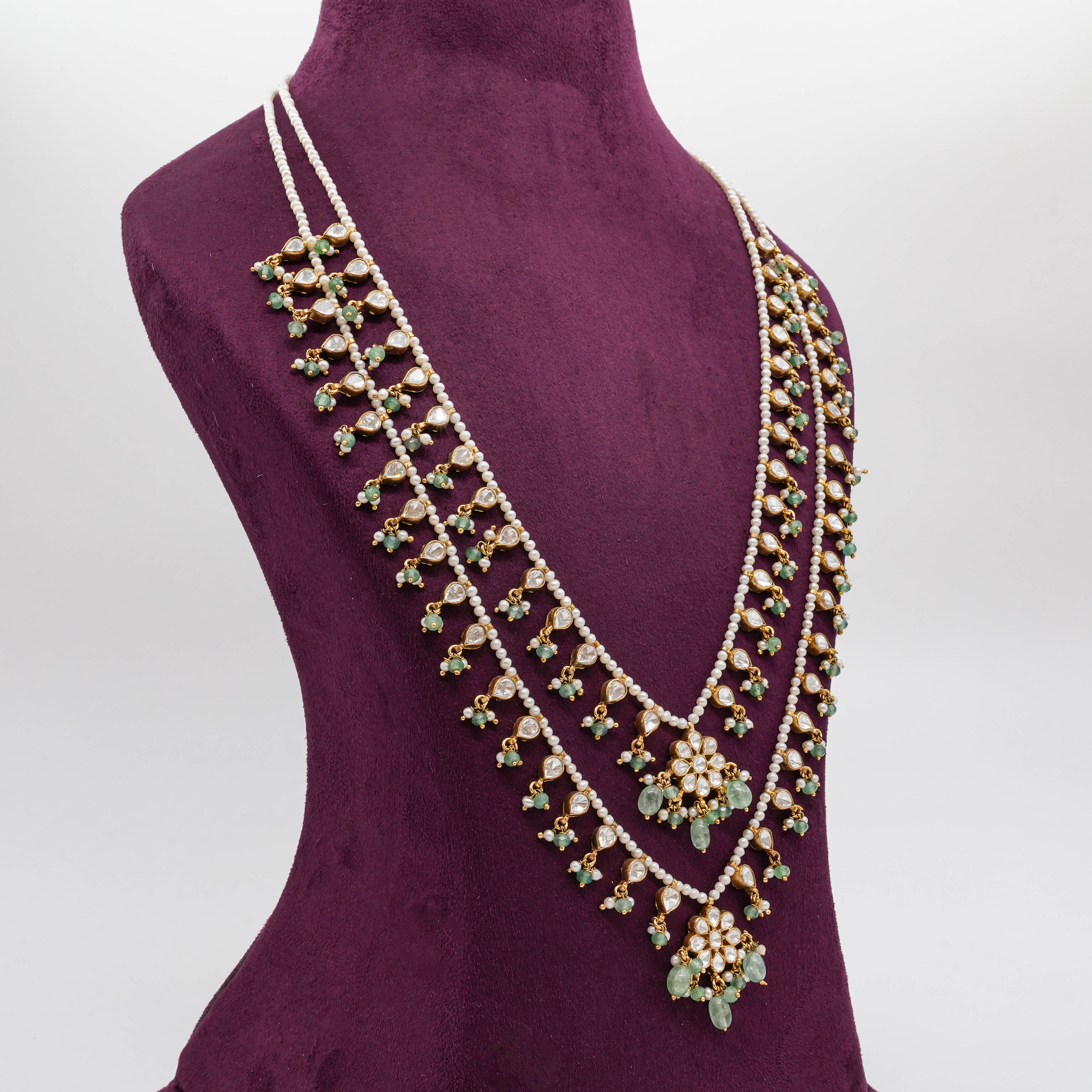 Saubhagya Jewellers - Multi Layer Pearl Necklace