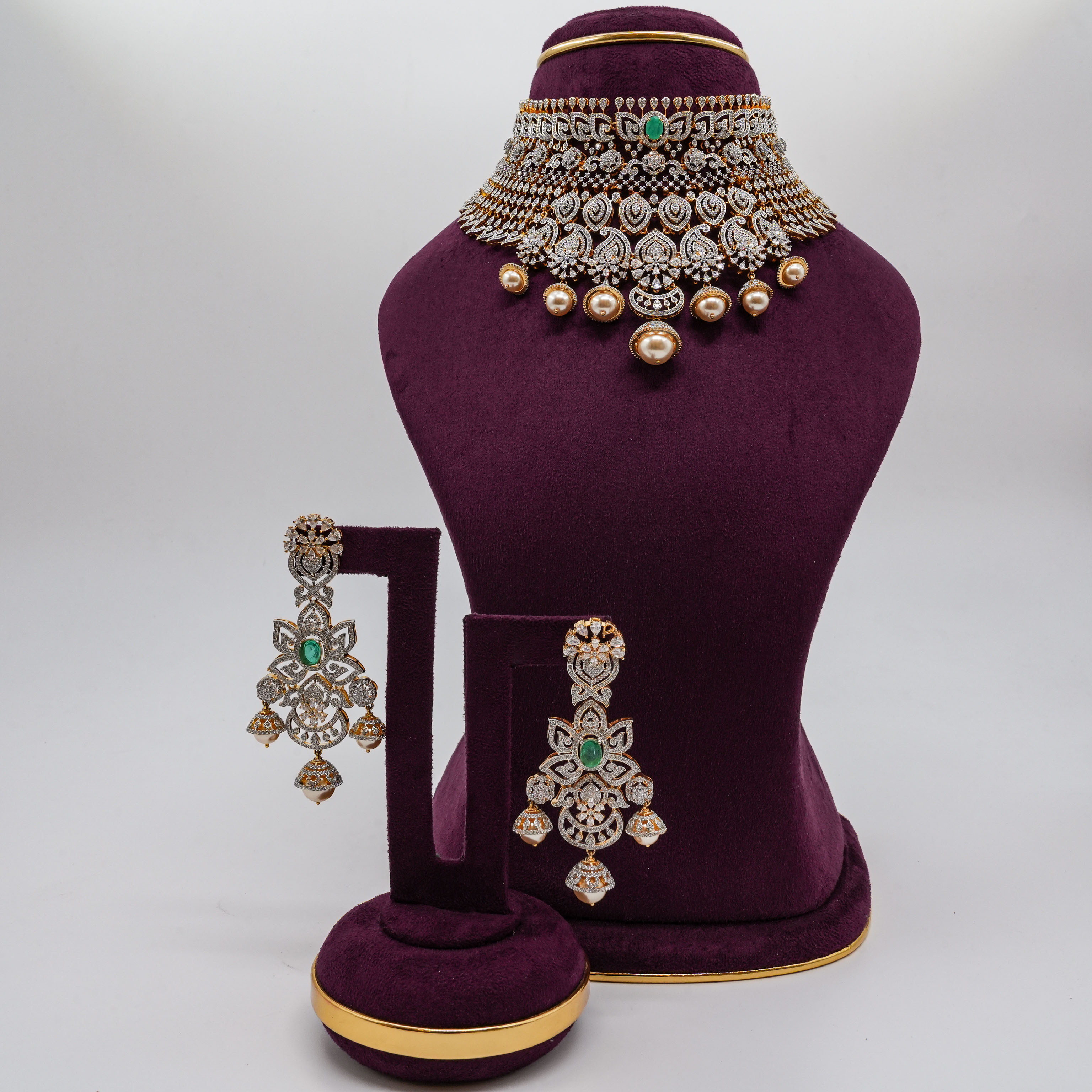 Saubhagya Jewellers - Petal Short Necklace
