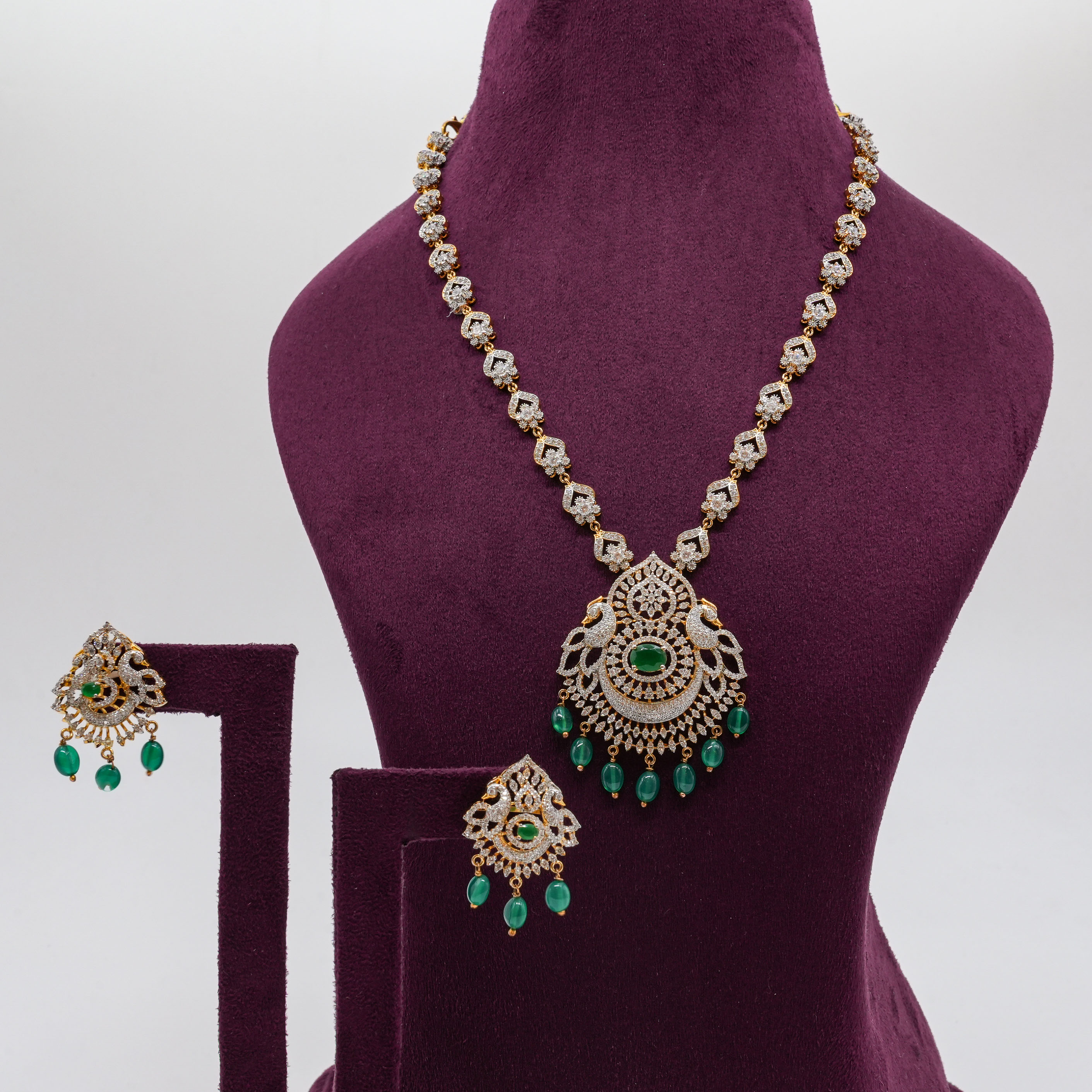 Peacock Necklace Set