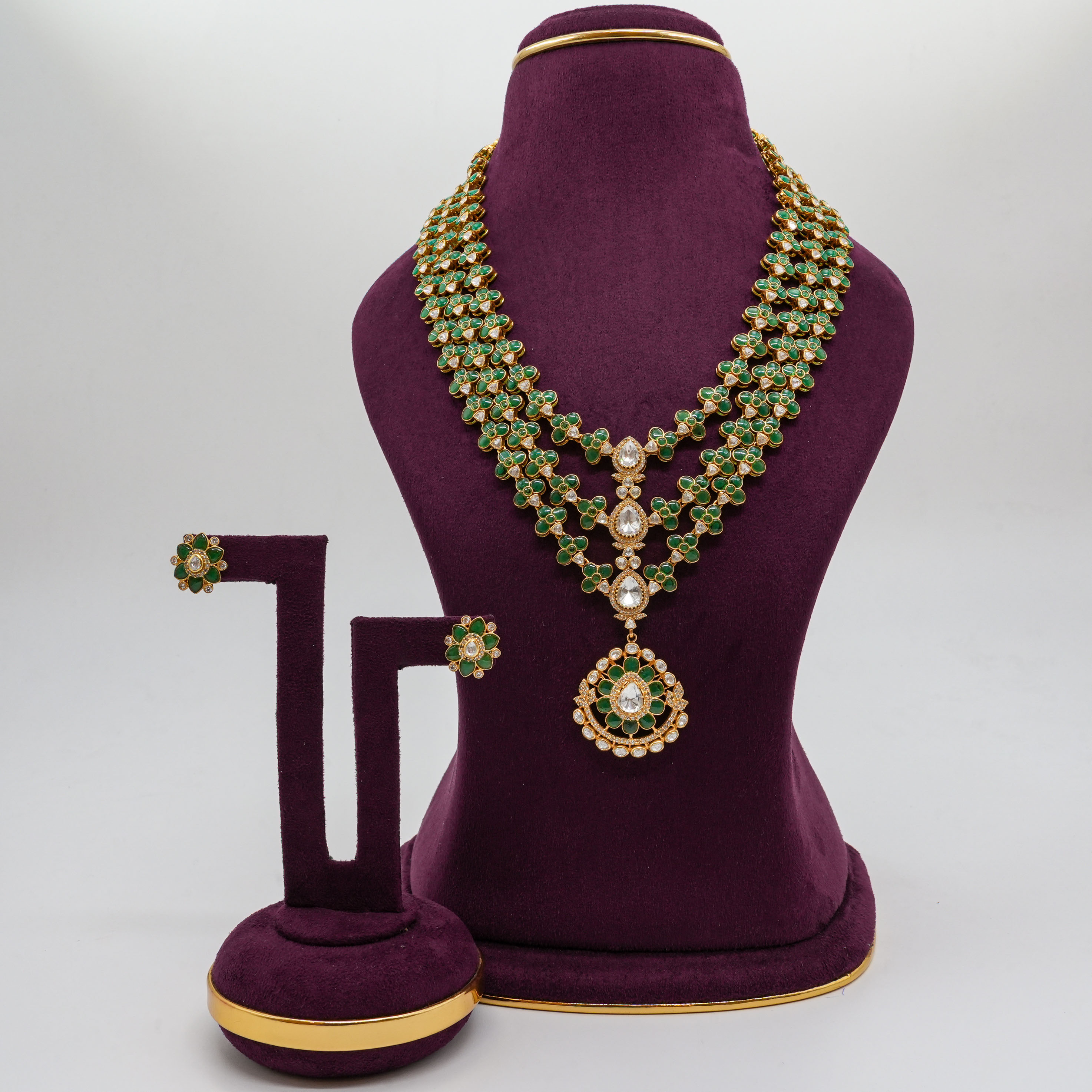 Green Floral Necklace