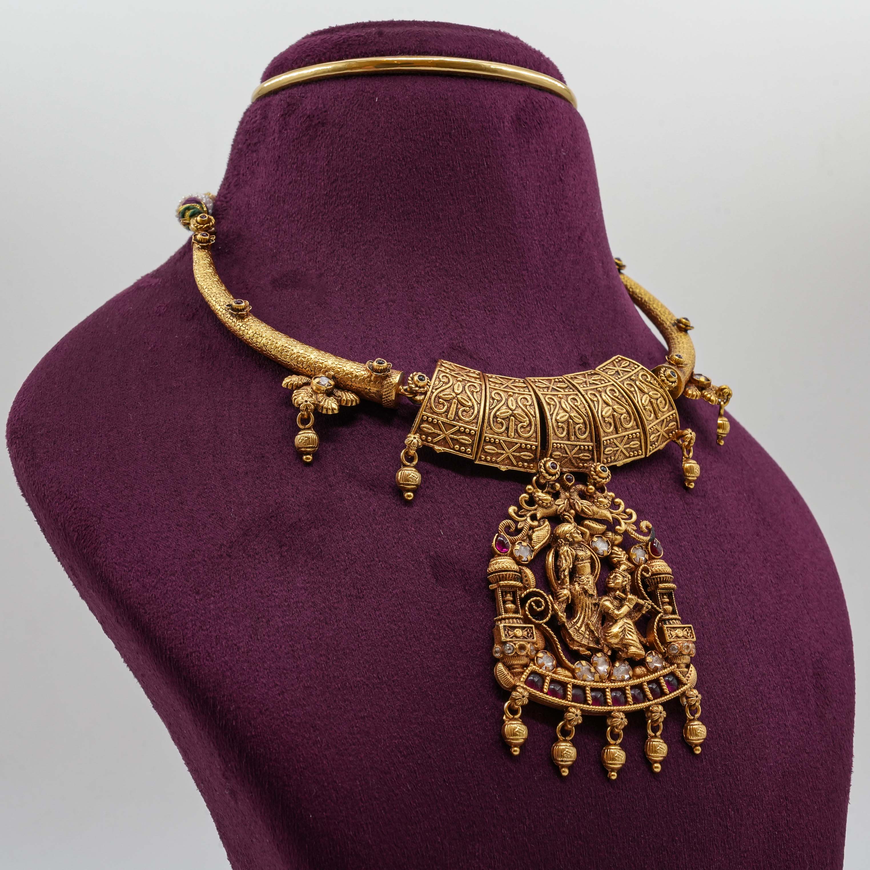 Saubhagya Jewellers - Radha Krishna Kante Necklace