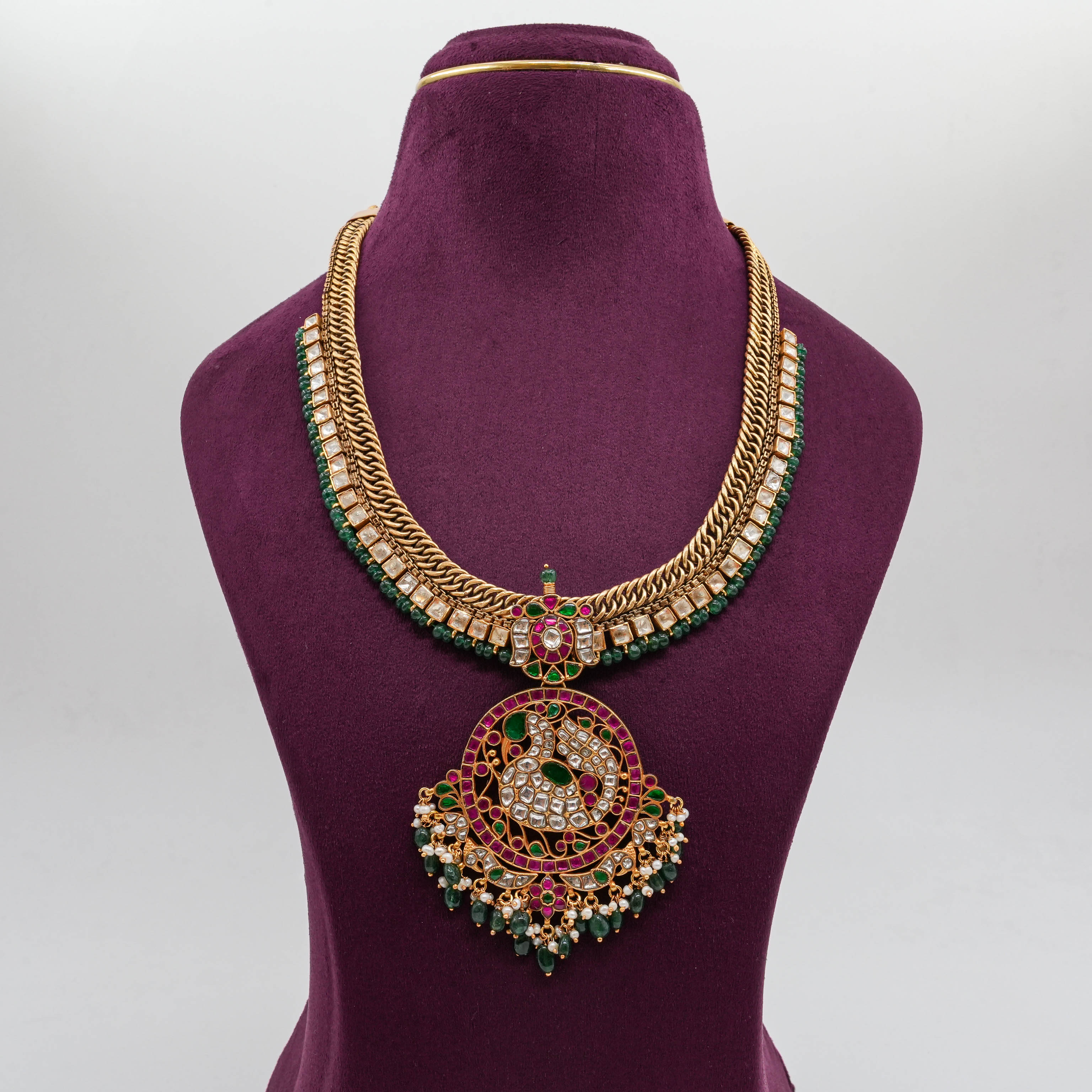 Peacock Kundan Necklace
