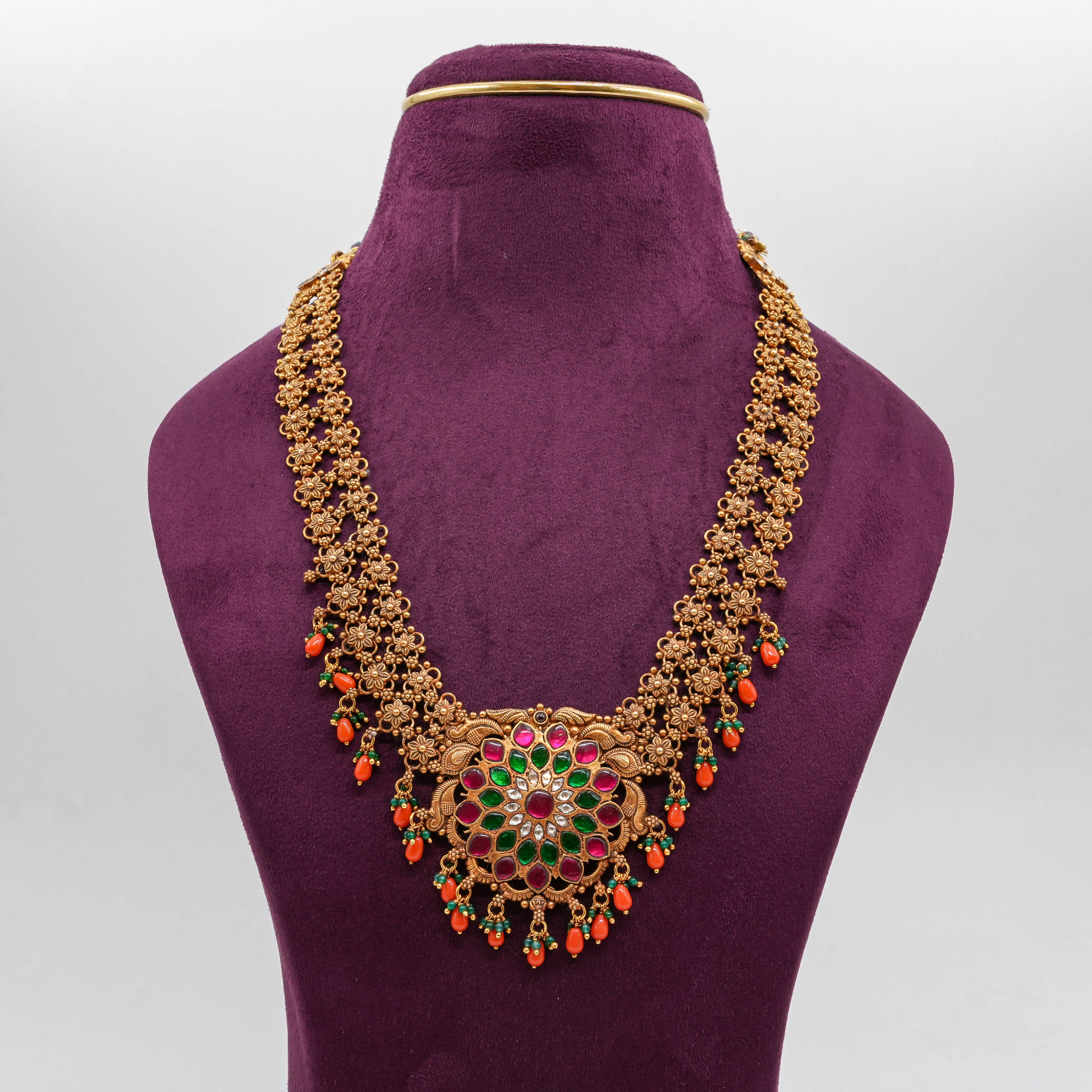 Floral Kundan Necklace