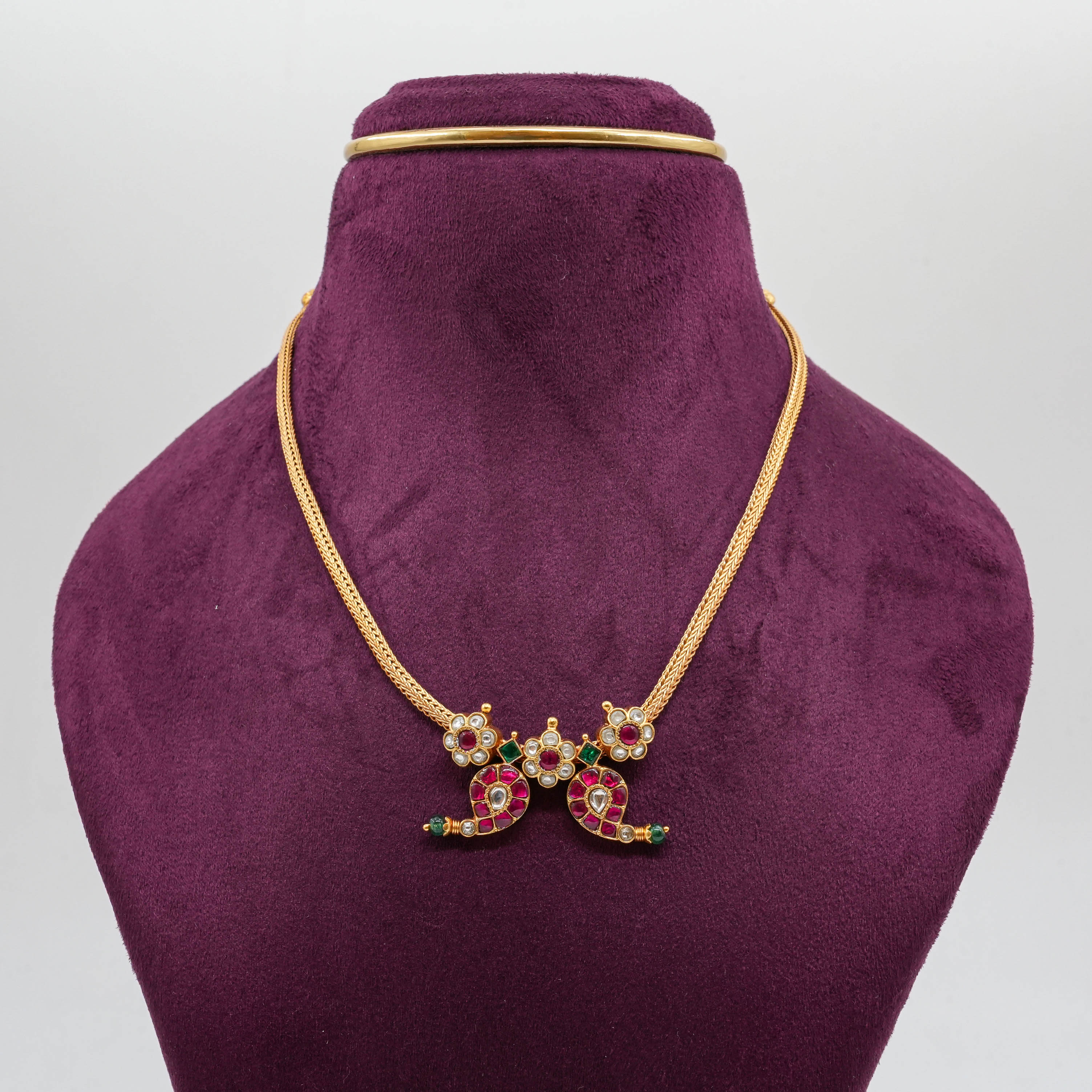 Kundan Mango Necklace