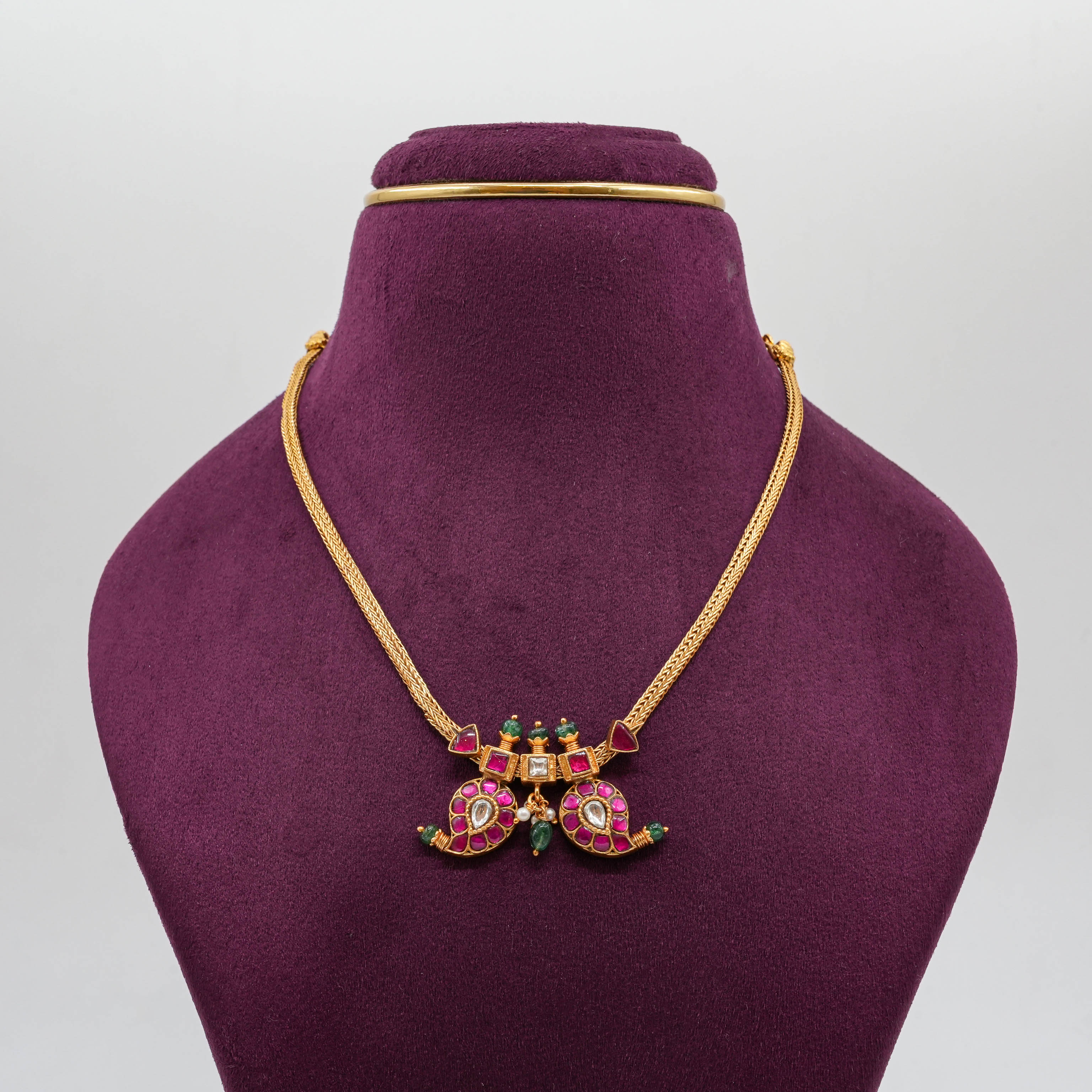 Peacock Kundan Necklace