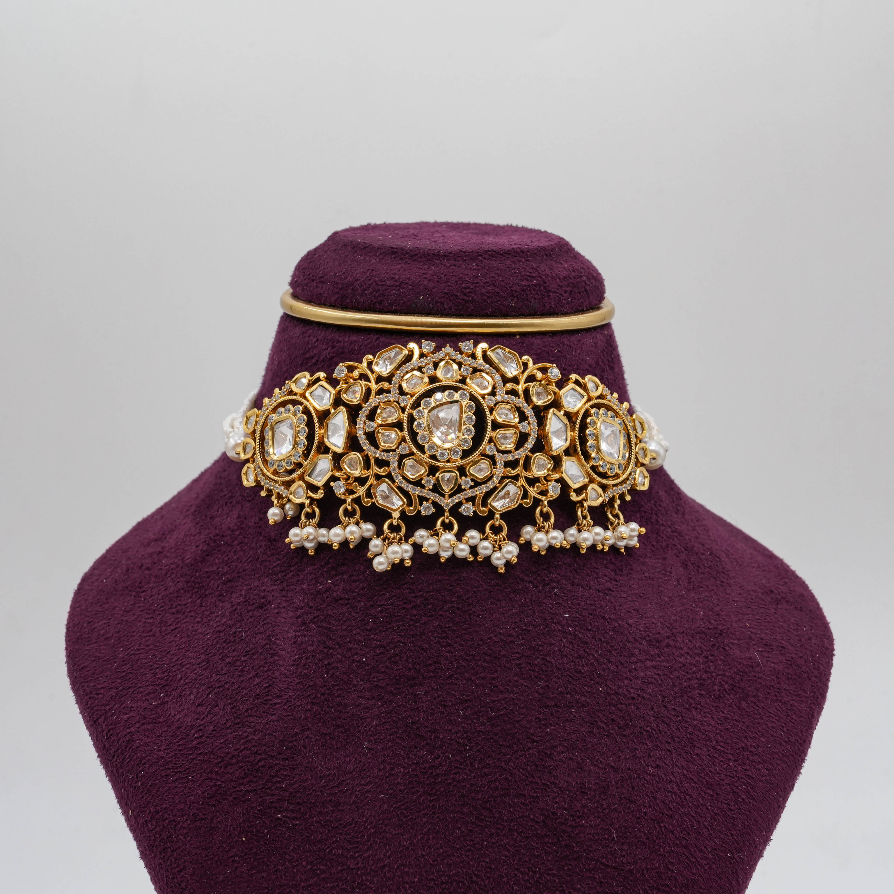 Saubhagya Jewellers - Mossanite Mossanite Choker