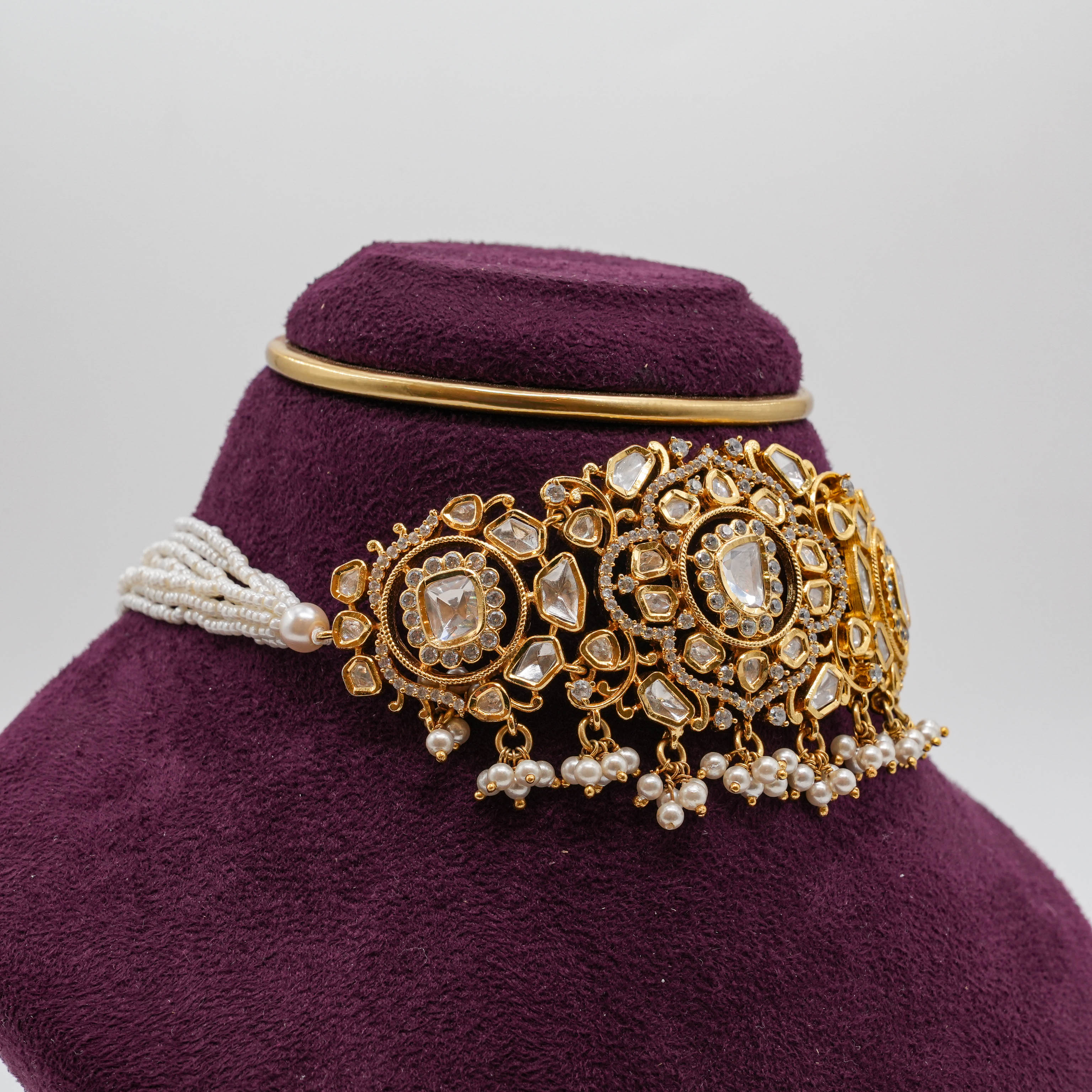 Saubhagya Jewellers - Mossanite Mossanite Choker