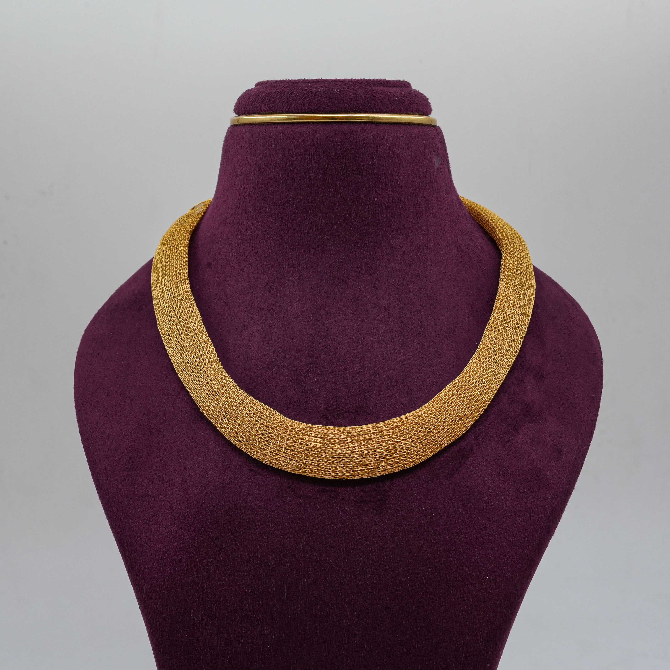 Saubhagya Jewellers - Gold Mesh Choker