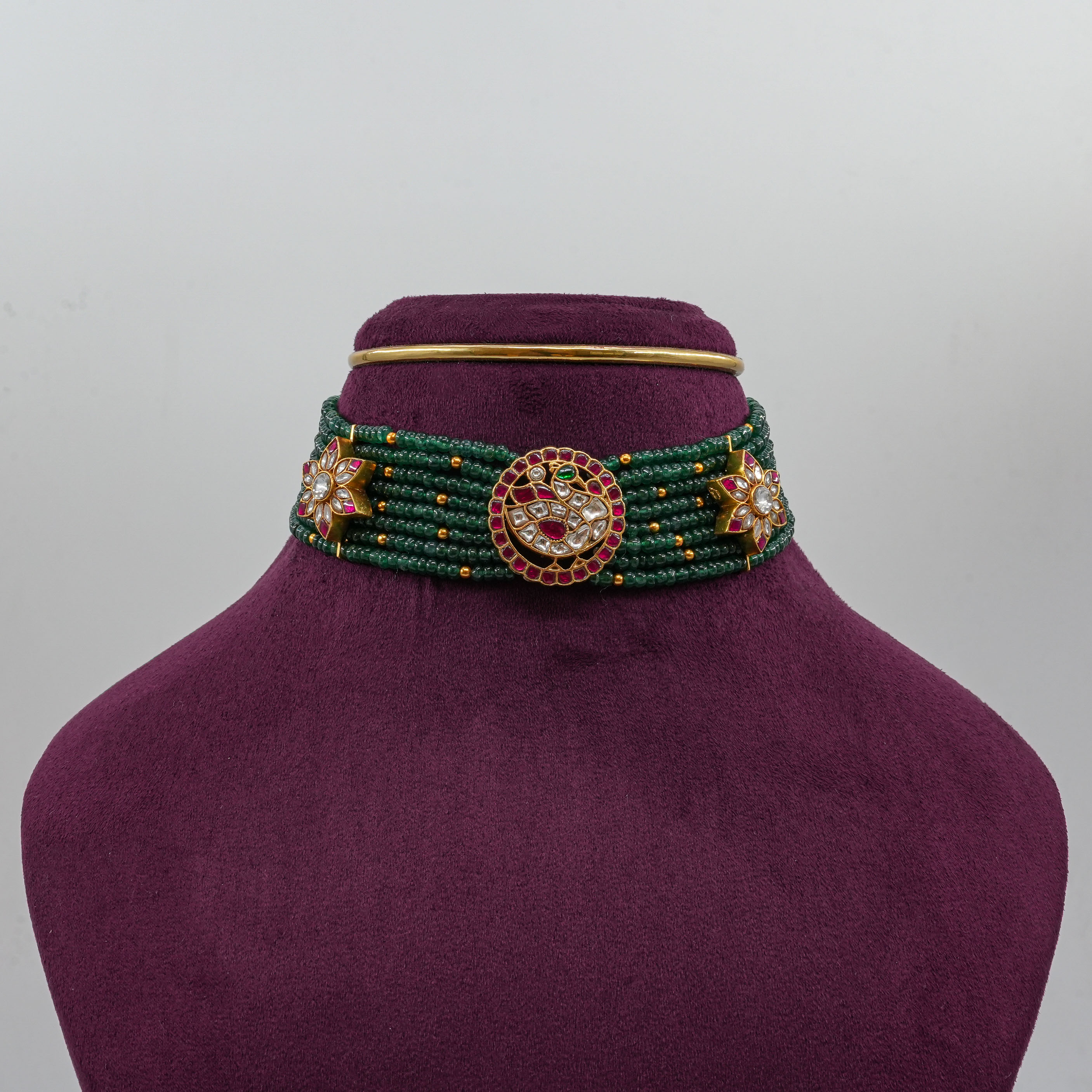 Emerald Polki Choker