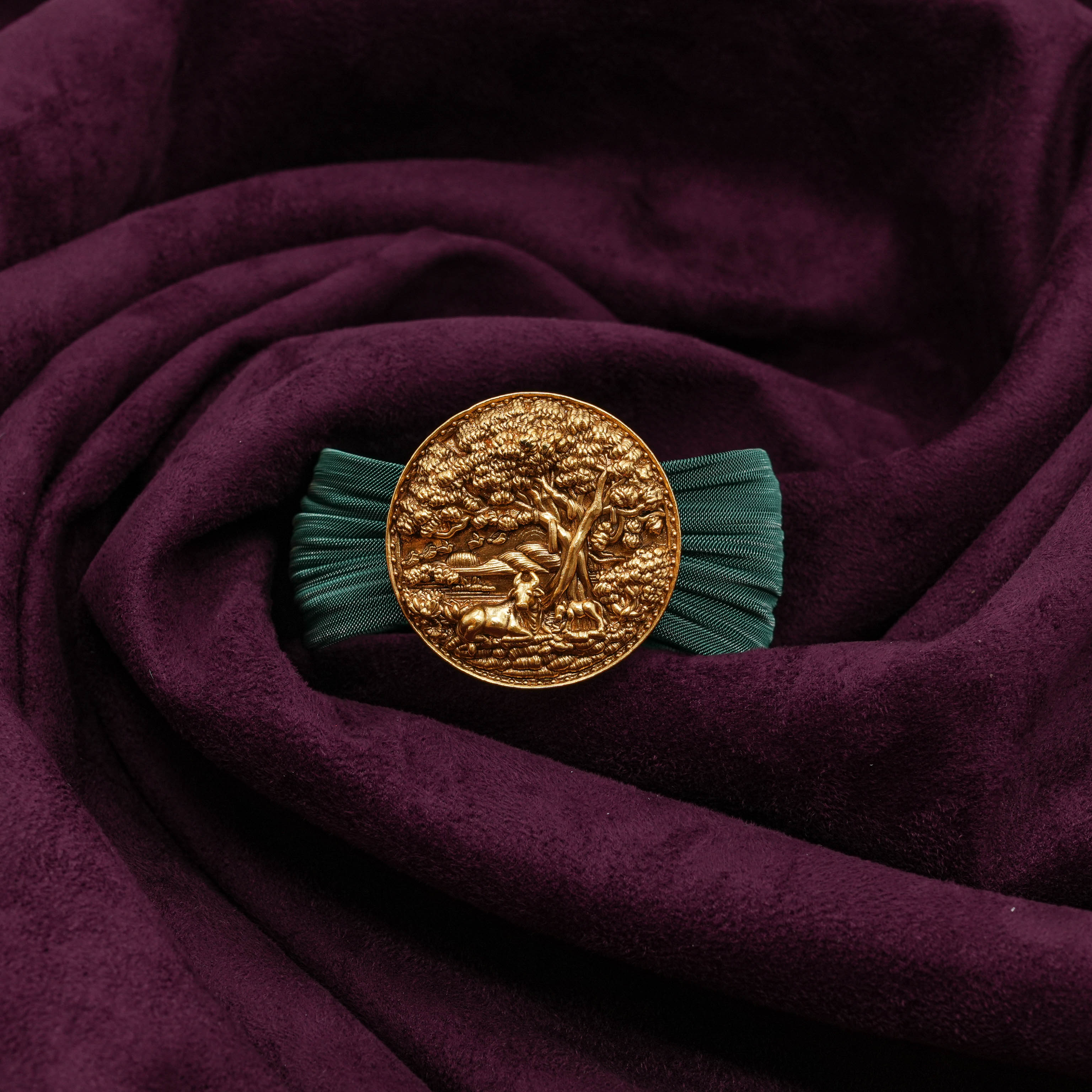 Saubhagya Jewellers - Antique Temple Pendant