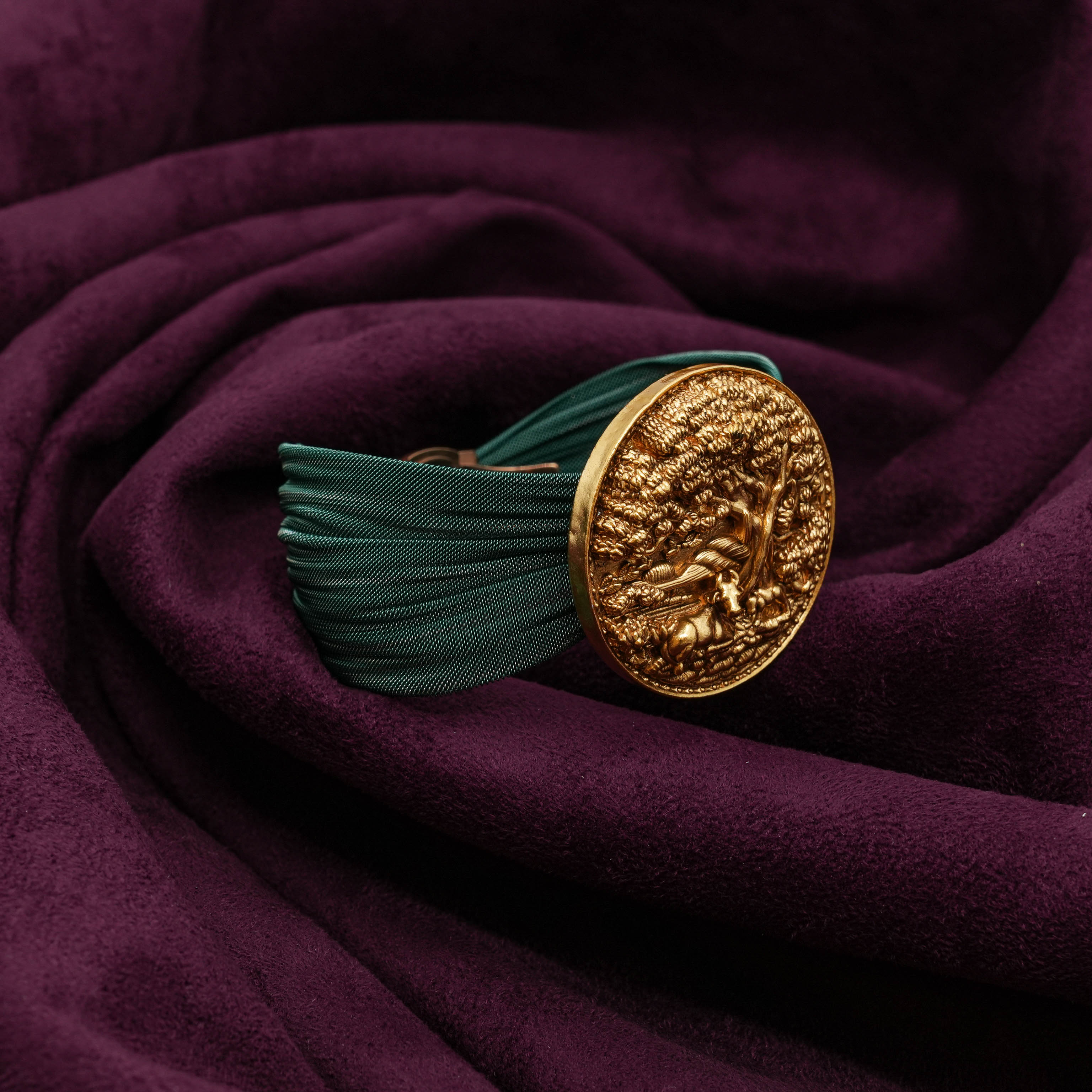 Saubhagya Jewellers - Antique Temple Pendant