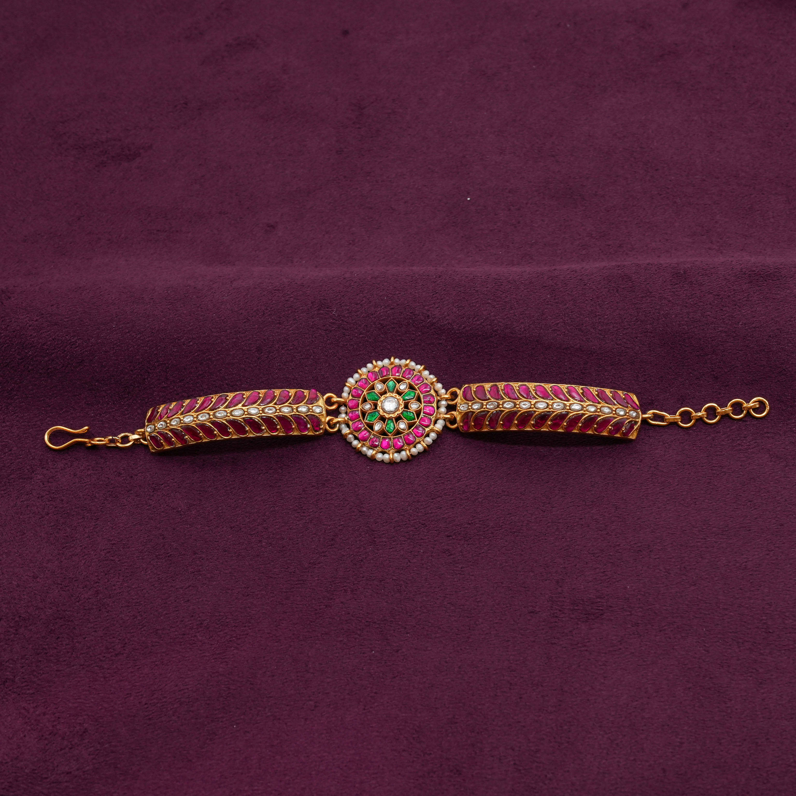 Saubhagya Jewellers - Antique Stone Kada
