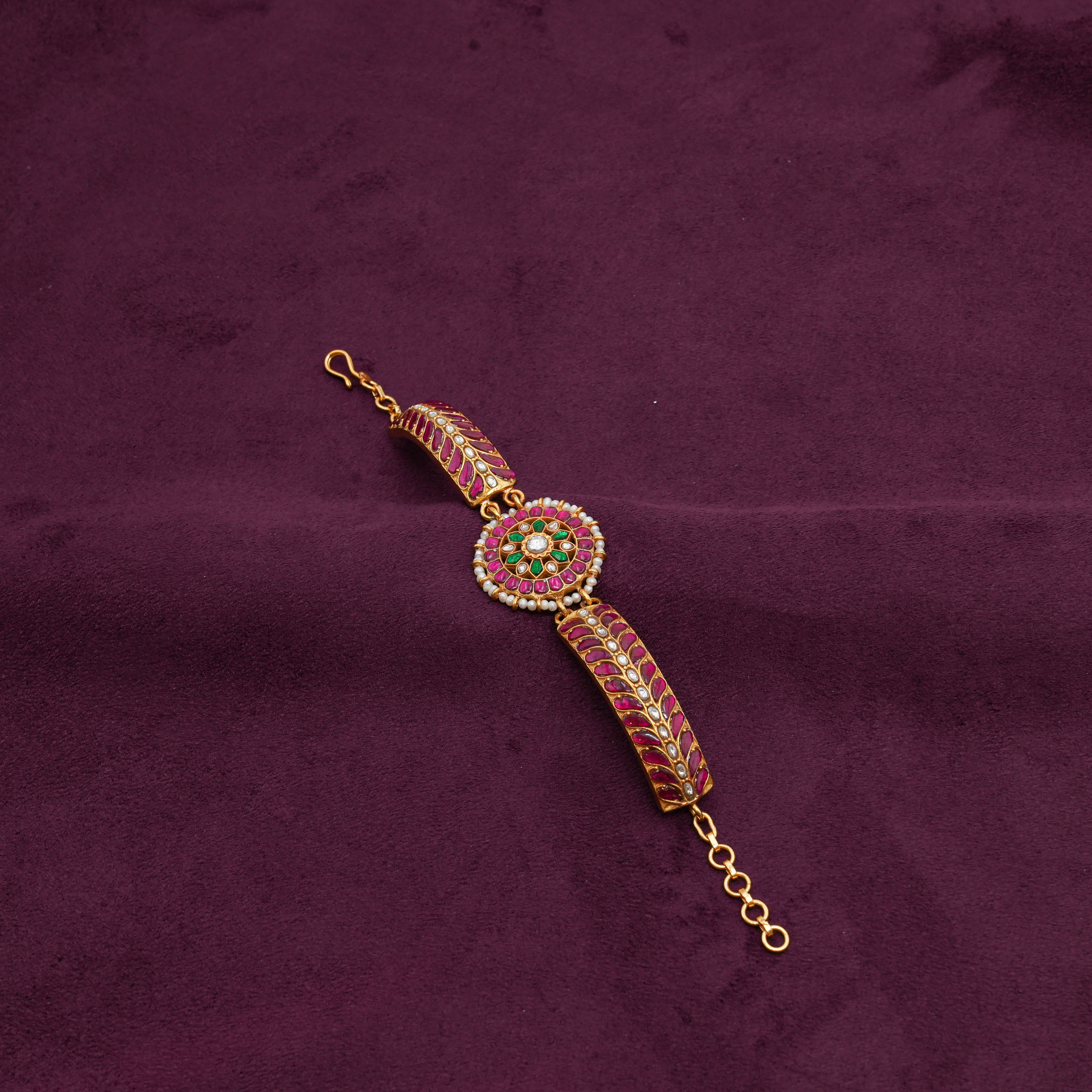 Saubhagya Jewellers - Antique Stone Kada