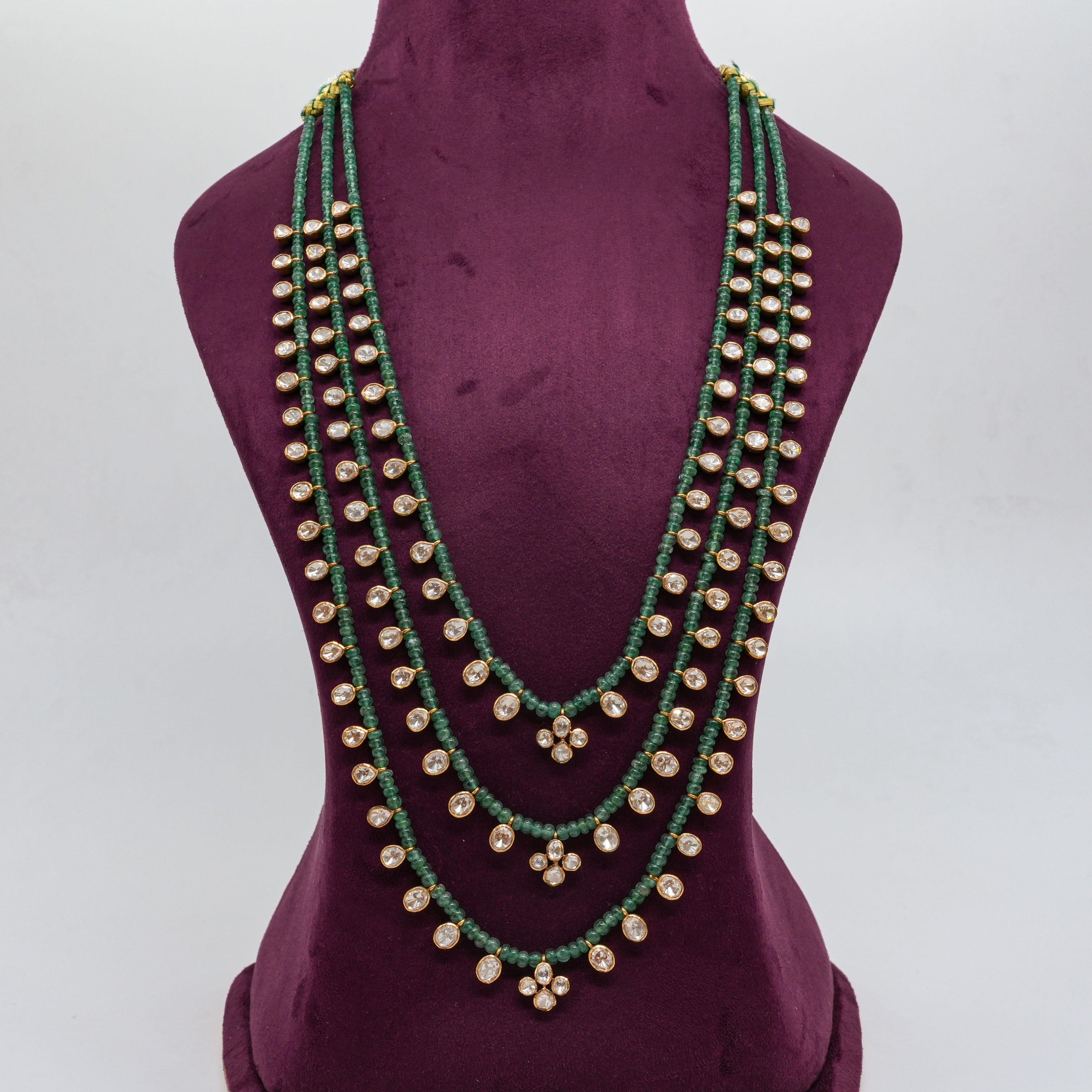Emerald CZ Layered Necklace