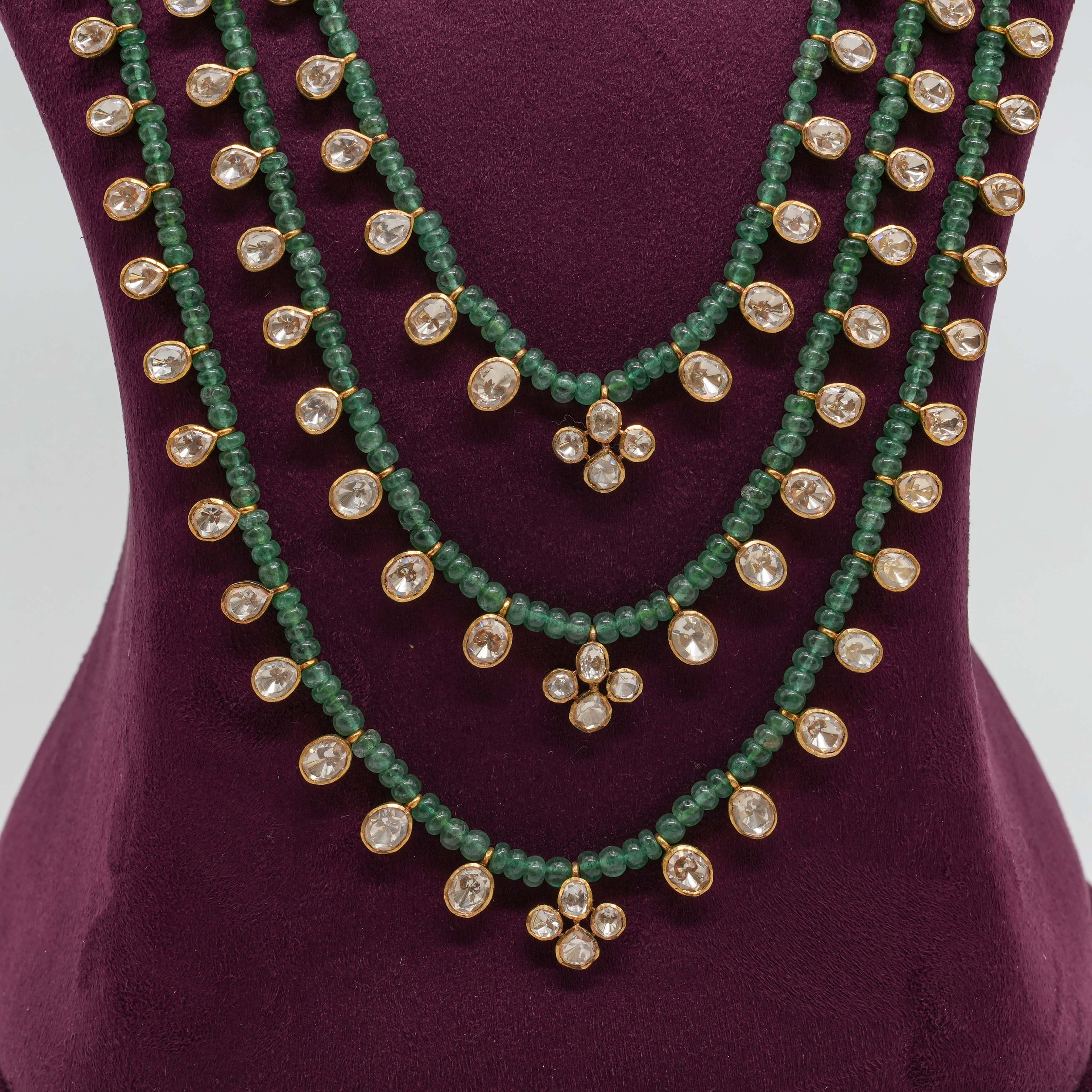 Emerald CZ Layered Necklace