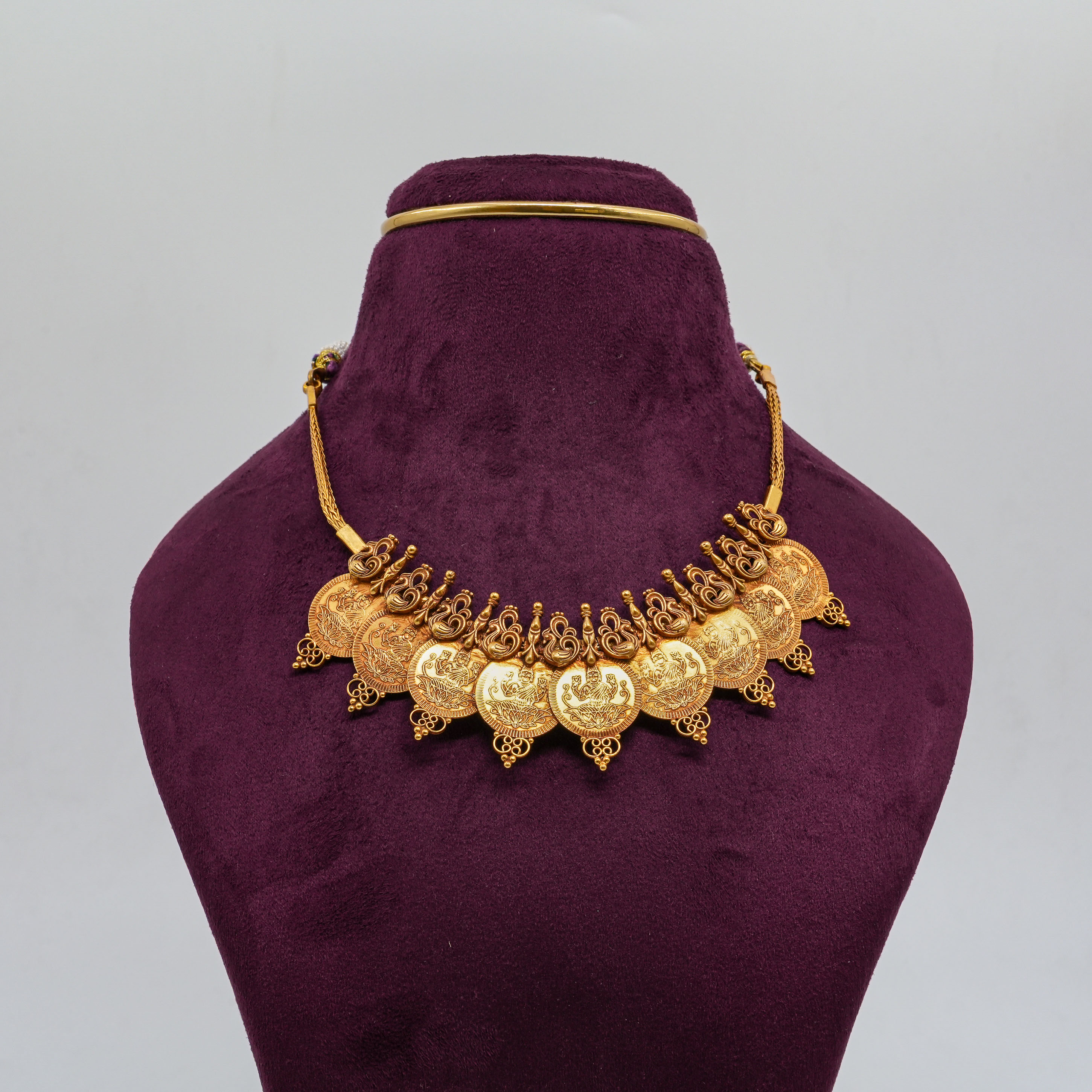 Saubhagya Jewellers - Coin Lakshmi Necklace
