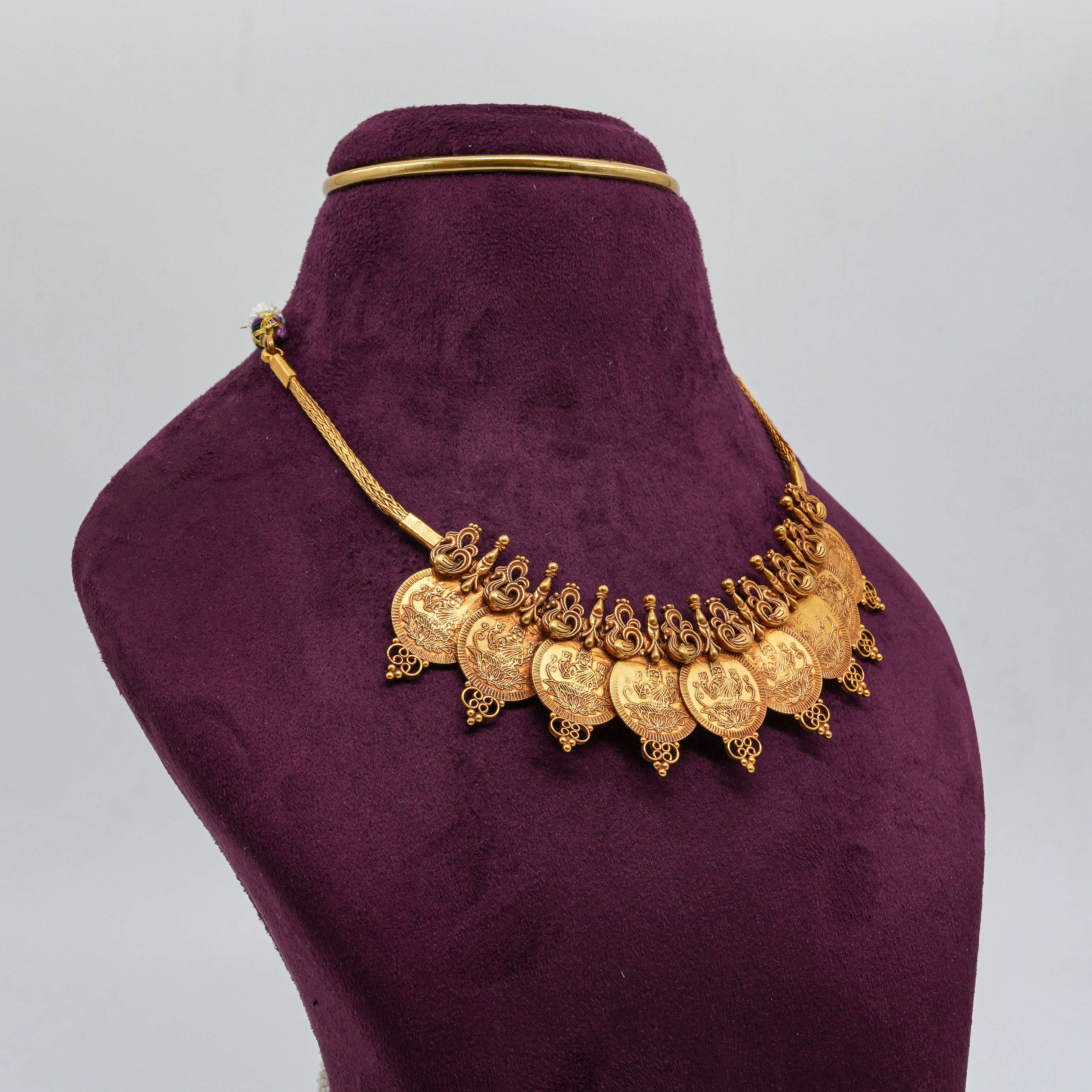 Saubhagya Jewellers - Coin Lakshmi Necklace
