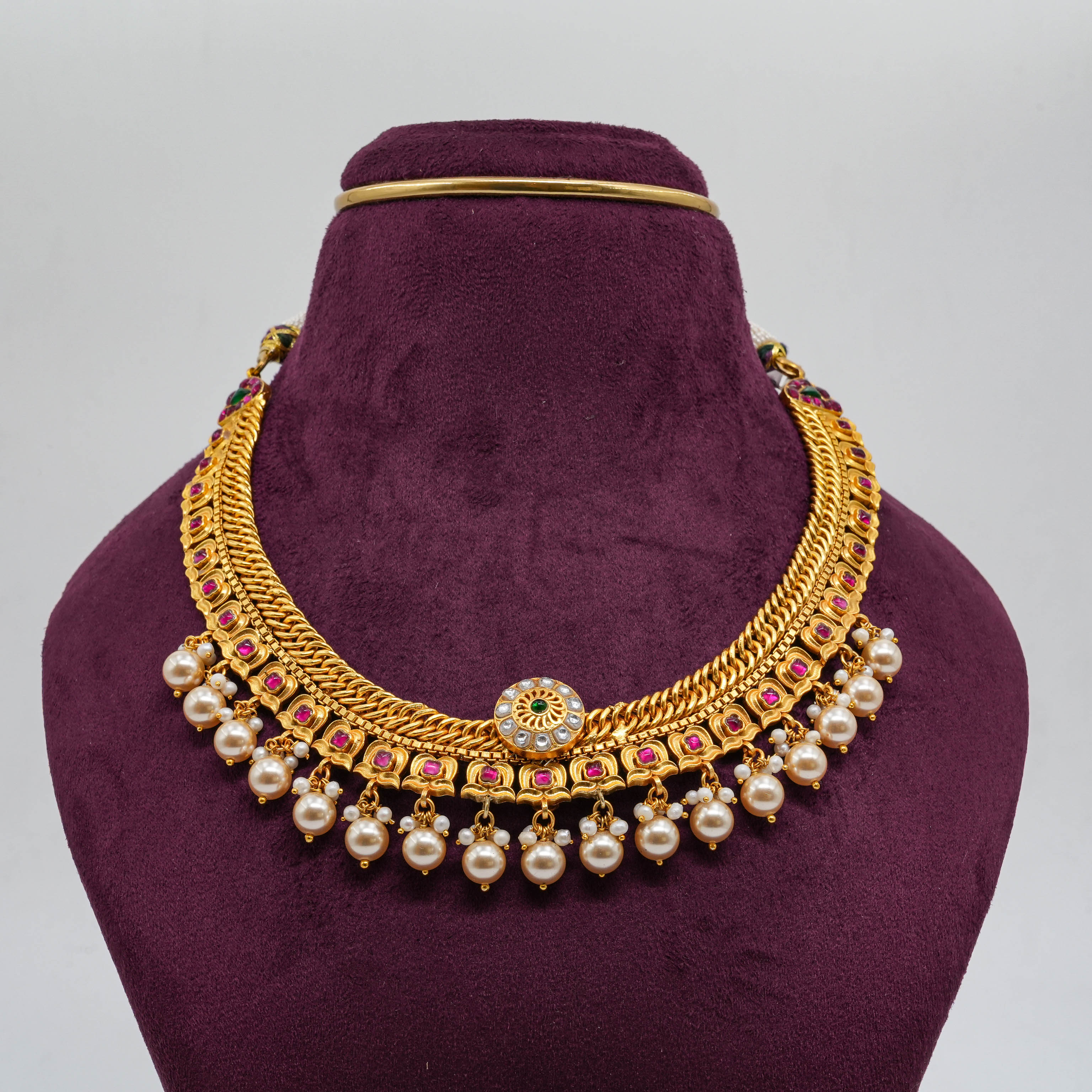 Saubhagya Jewellers - Pearl Drop Necklace
