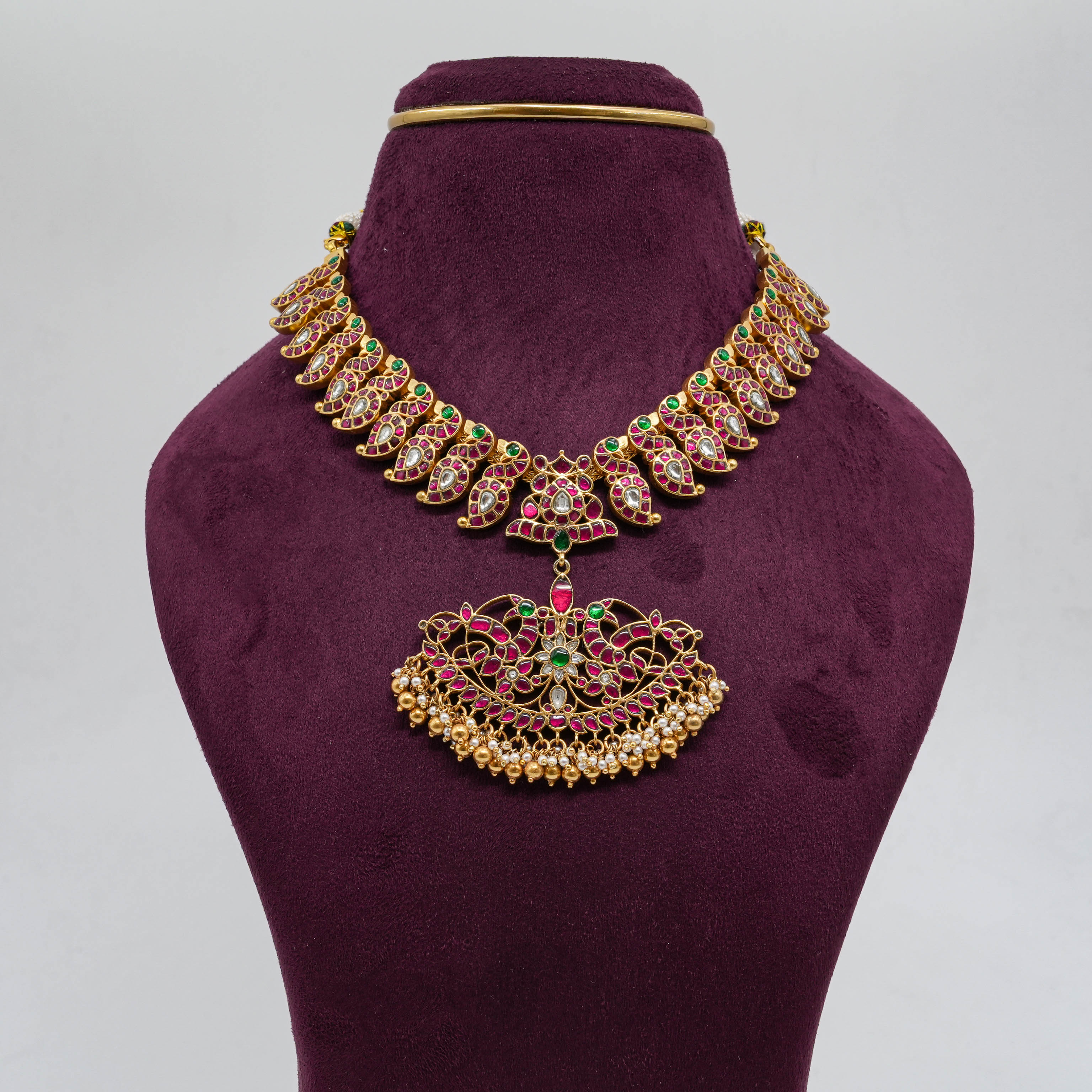 Kundan Peacock Long Necklace