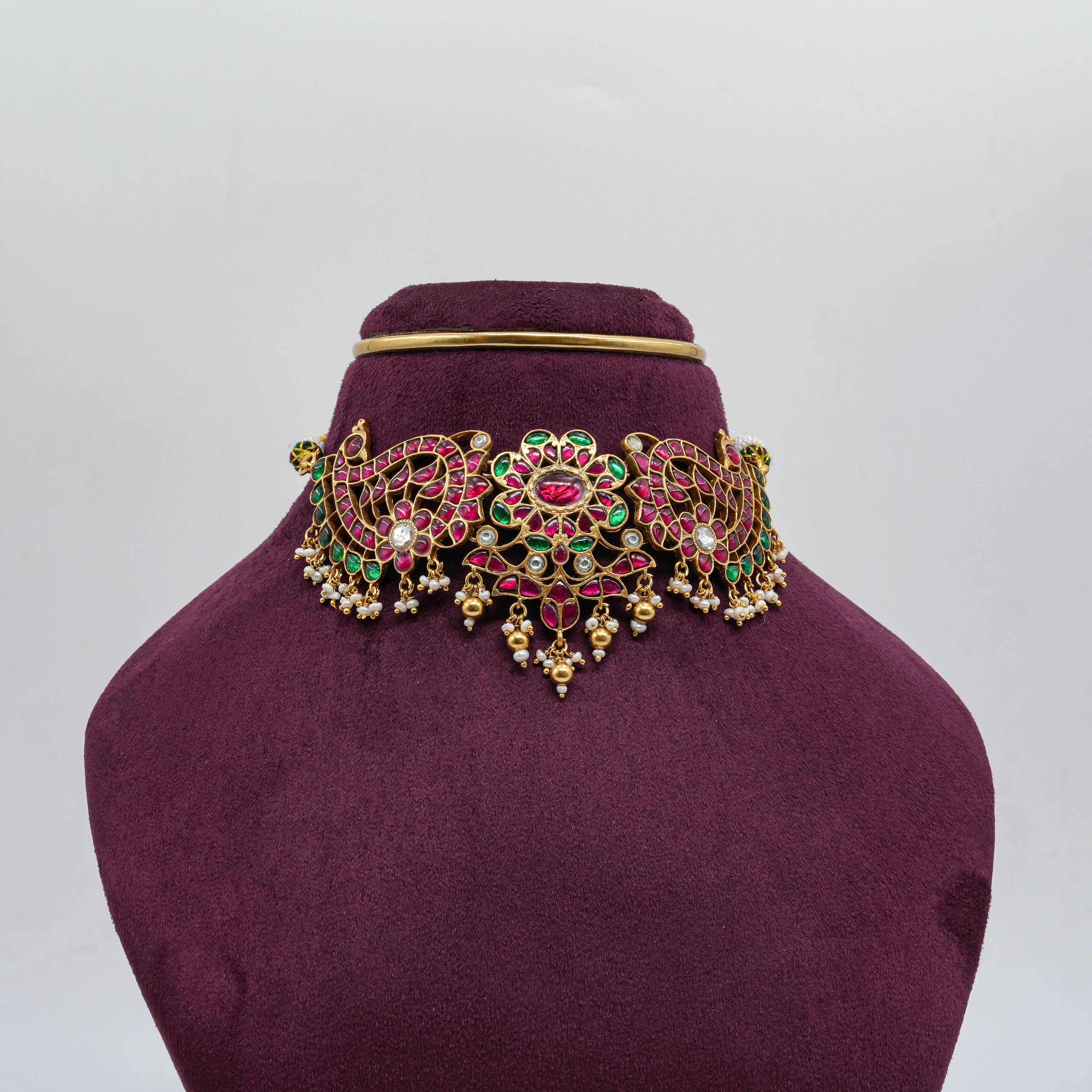 Kundan Peacock Choker