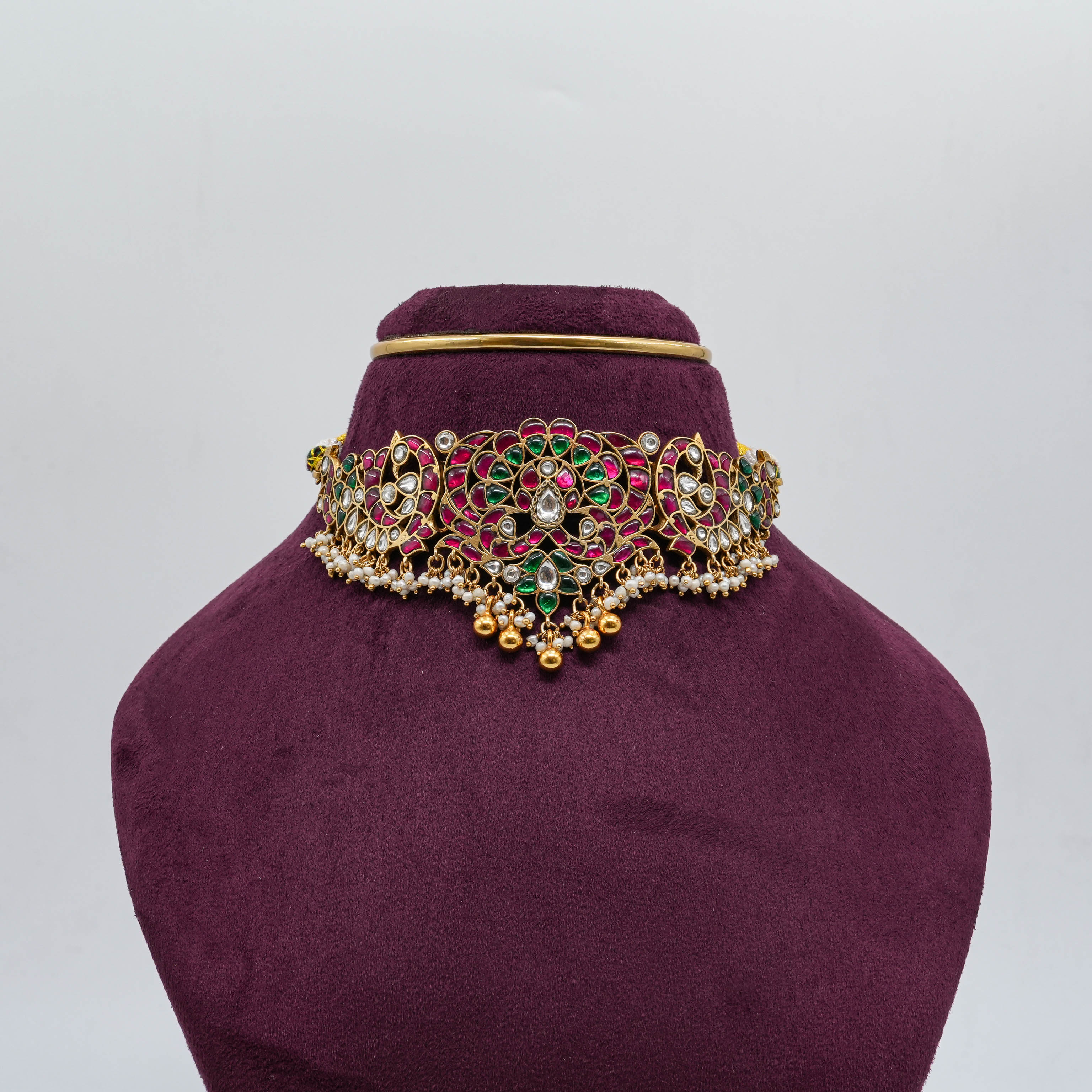 Emerald Ruby Kundan Choker