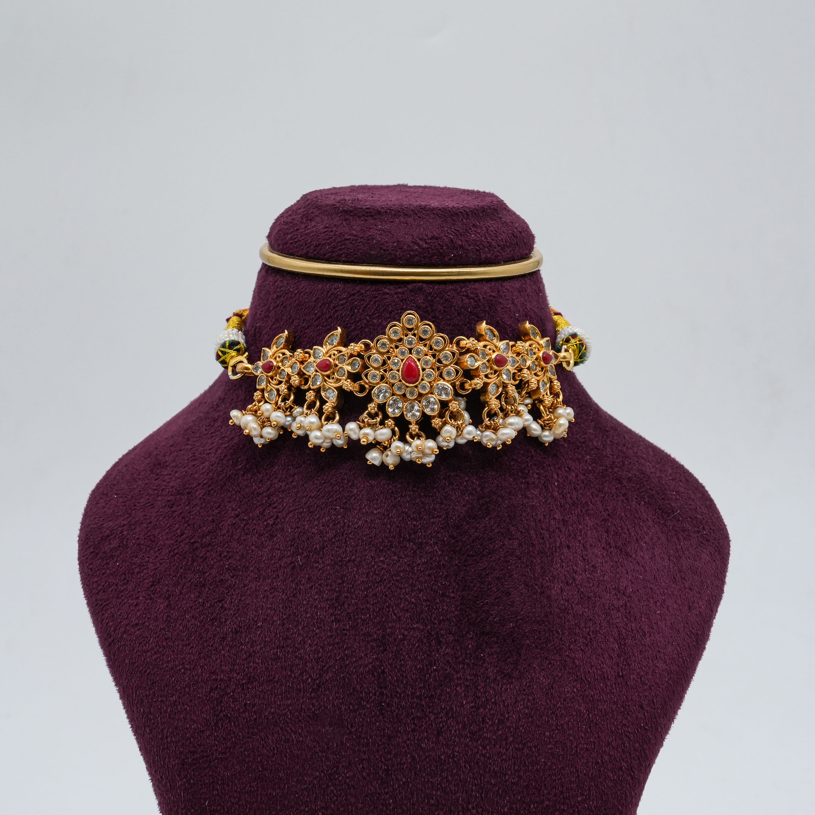 Floral Pearl Choker