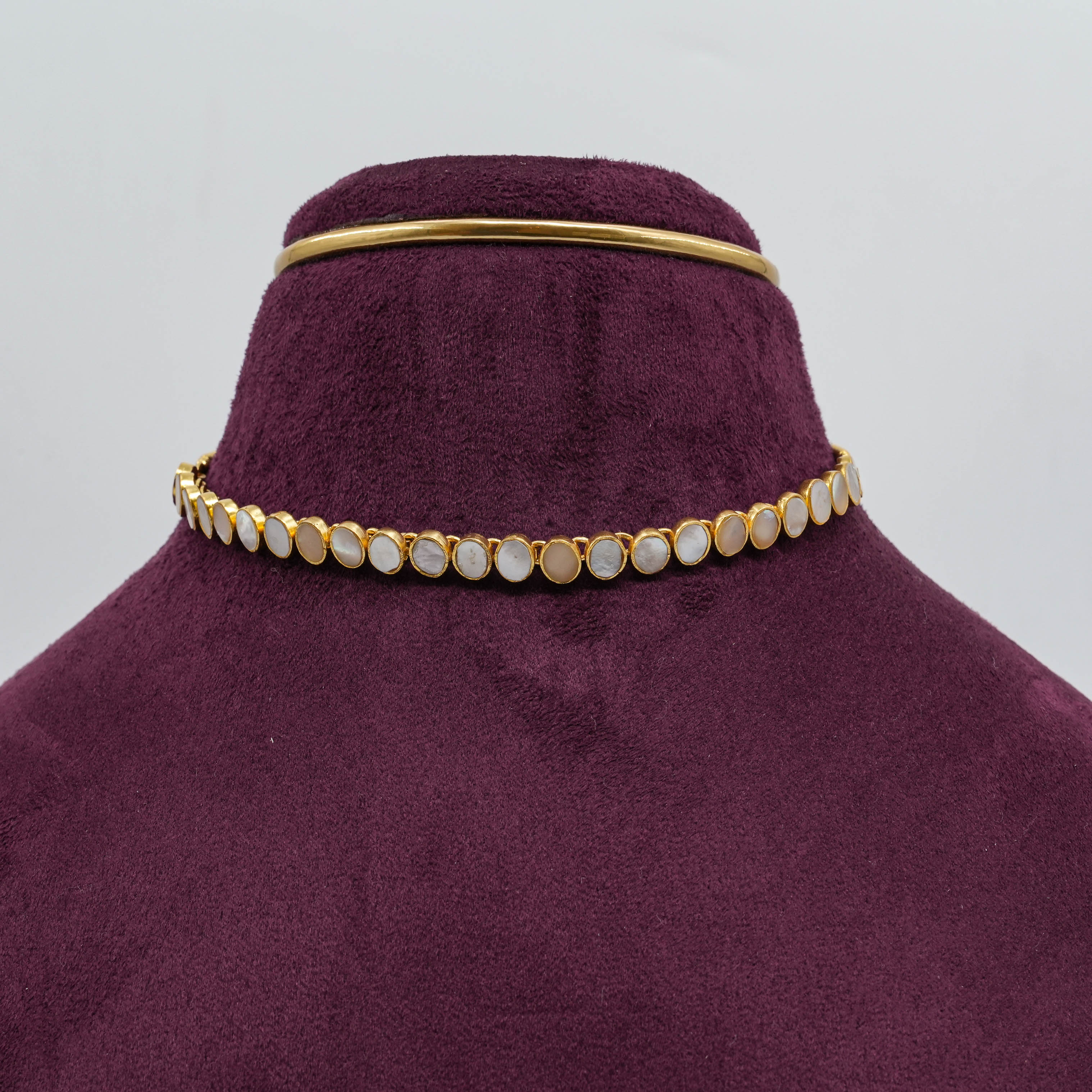 Saubhagya Jewellers - Mother of Pearl Drop Necklace