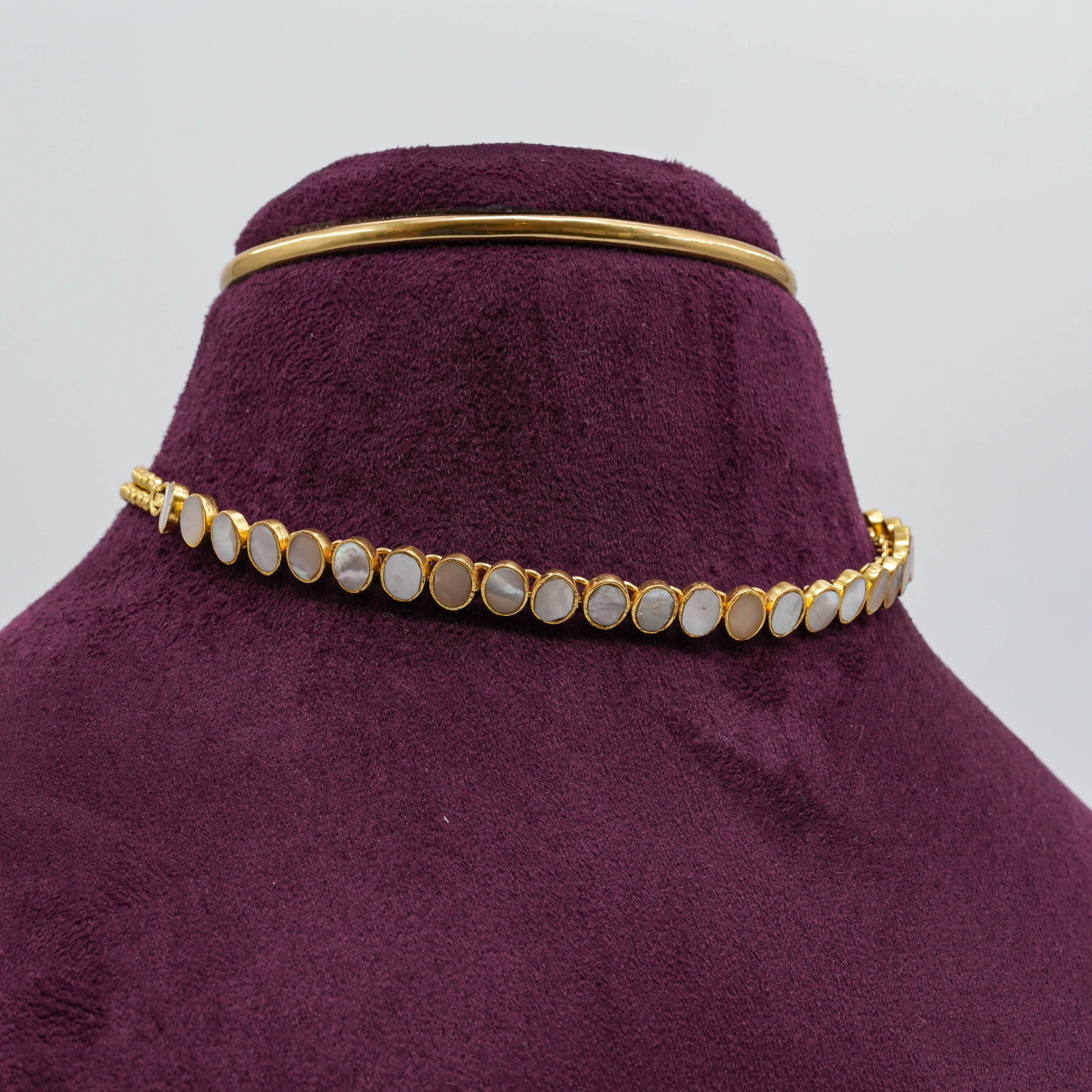 Saubhagya Jewellers - Mother of Pearl Drop Necklace