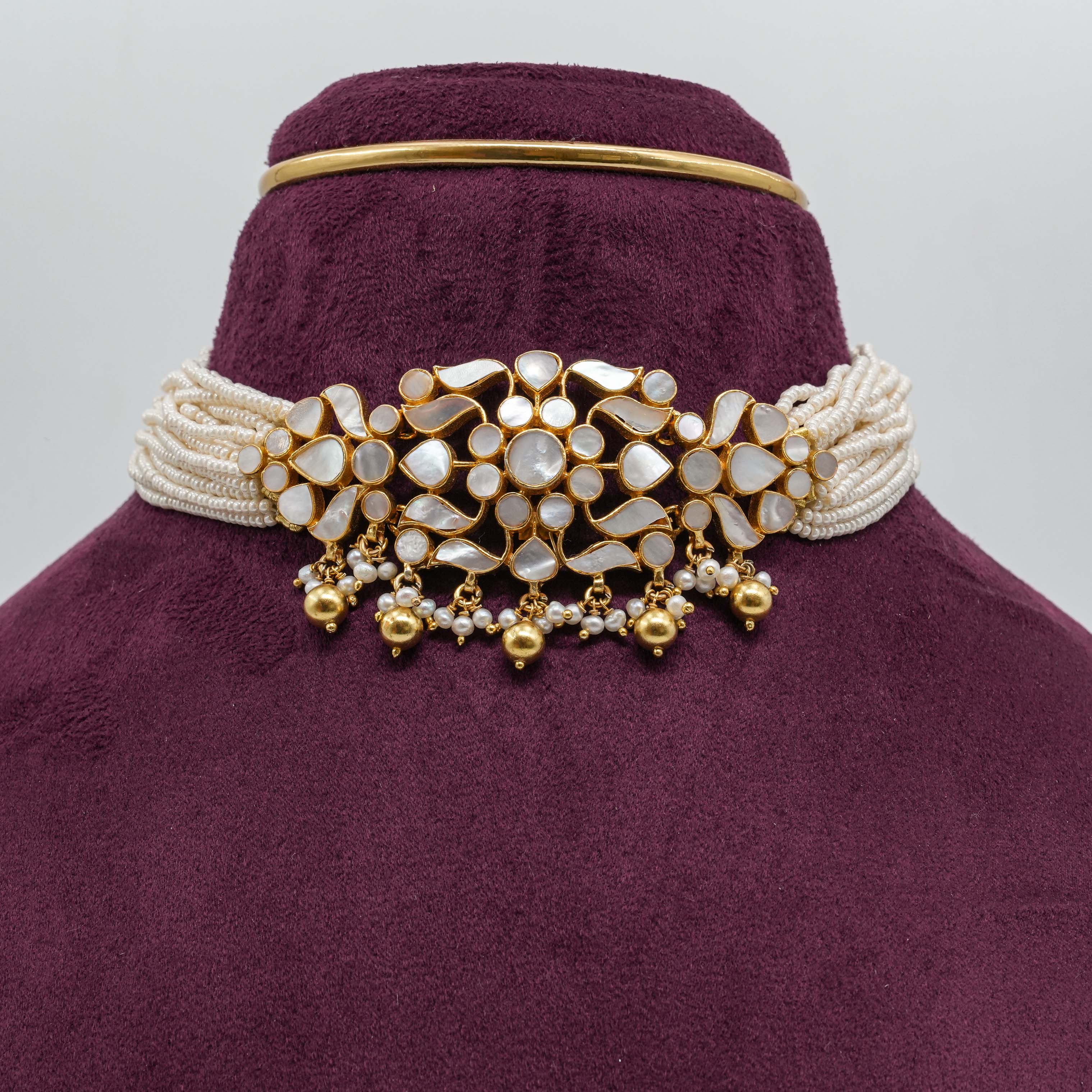 Saubhagya Jewellers - Mother of Pearl Choker