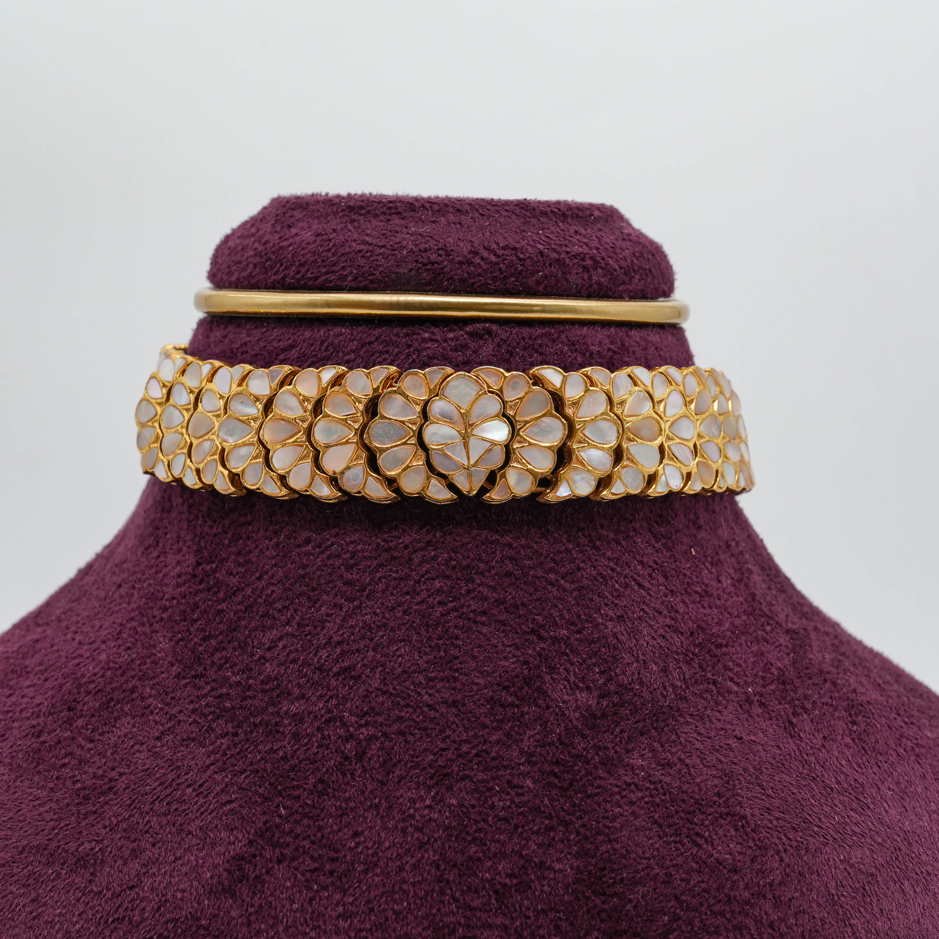 Saubhagya Jewellers - Mother of Pearl Flower Earrings
